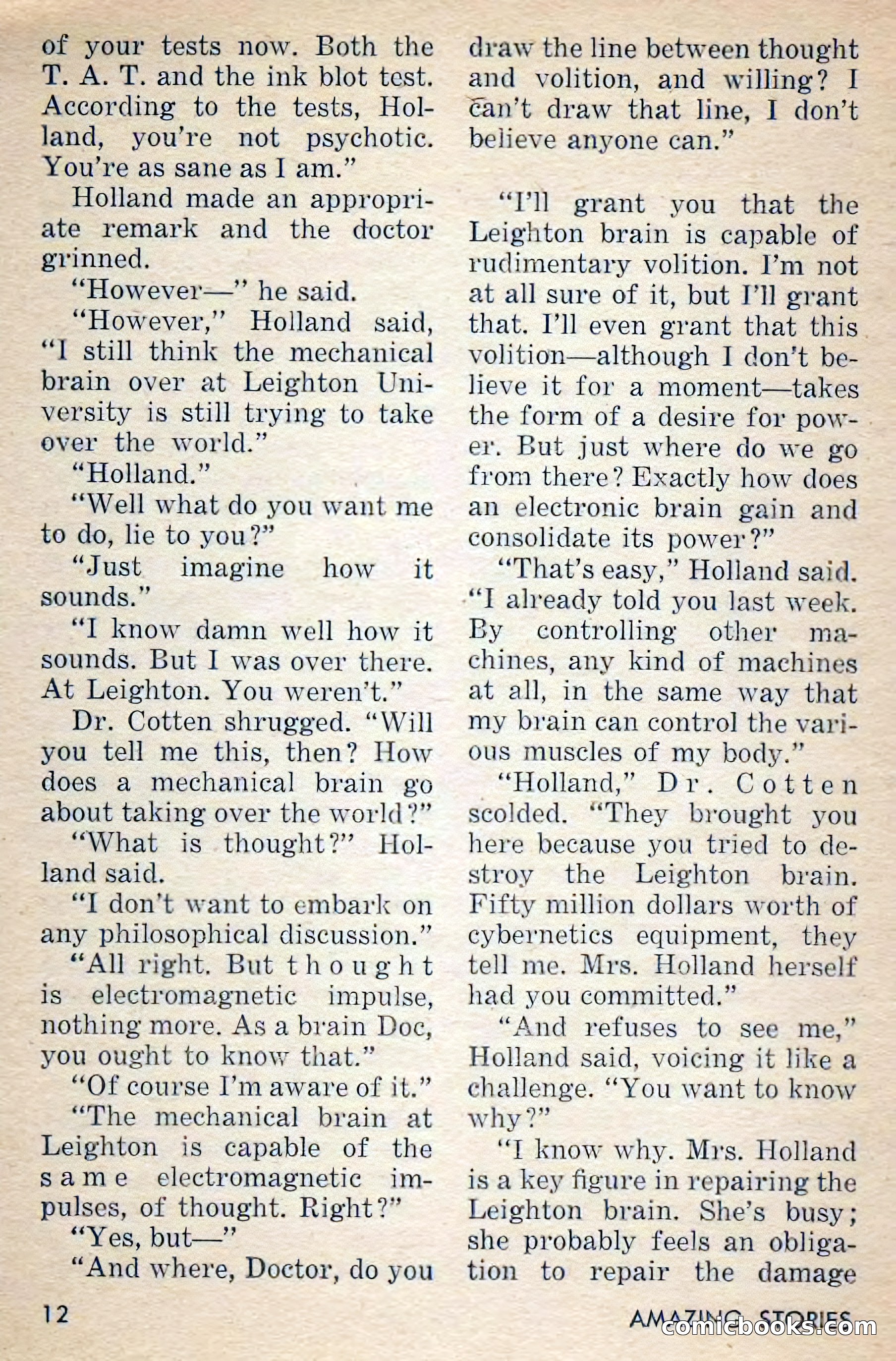 Amazing Stories, March 1956 — page 12 of 130