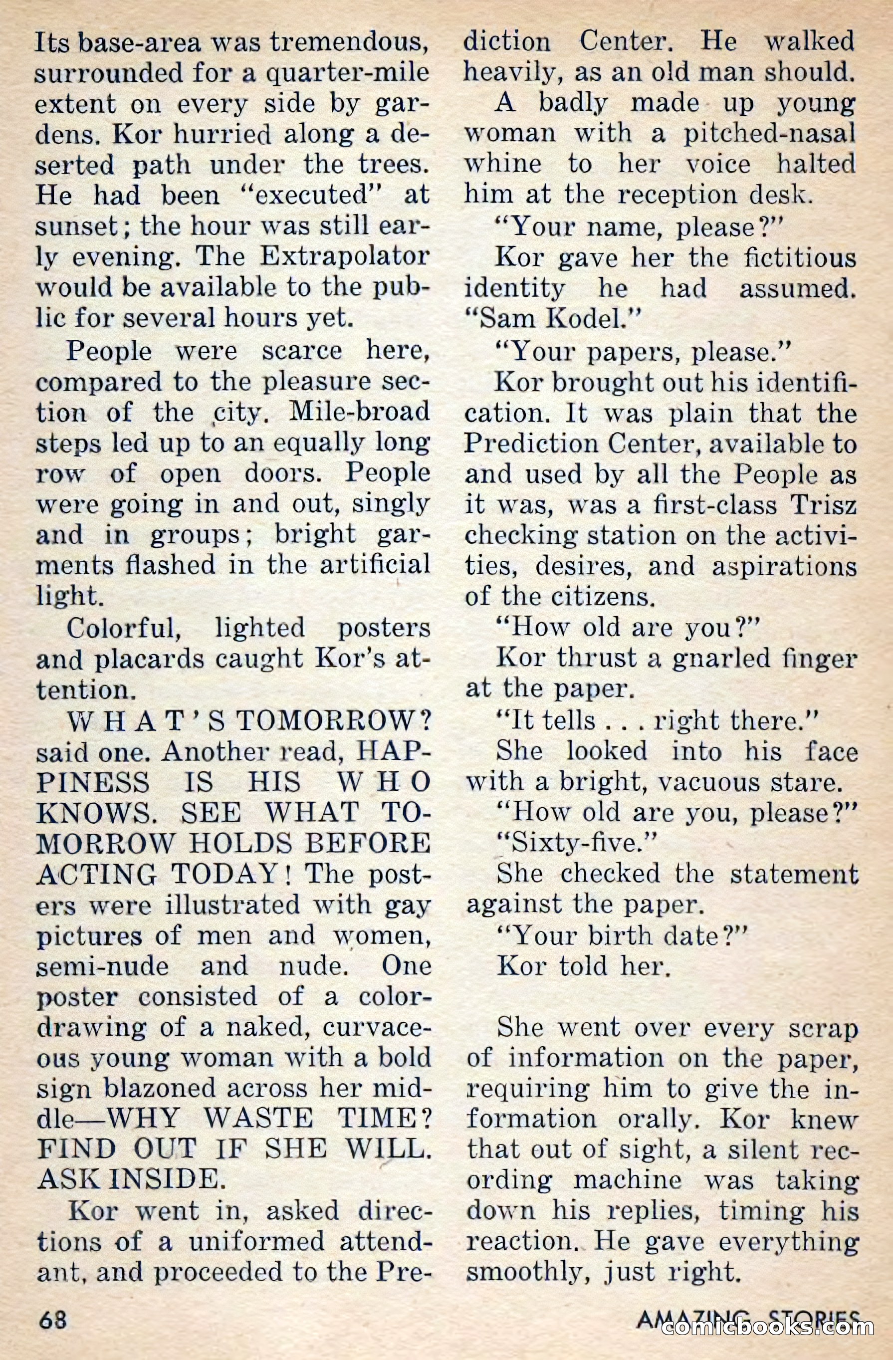 Amazing Stories, March 1956 — page 68 of 130