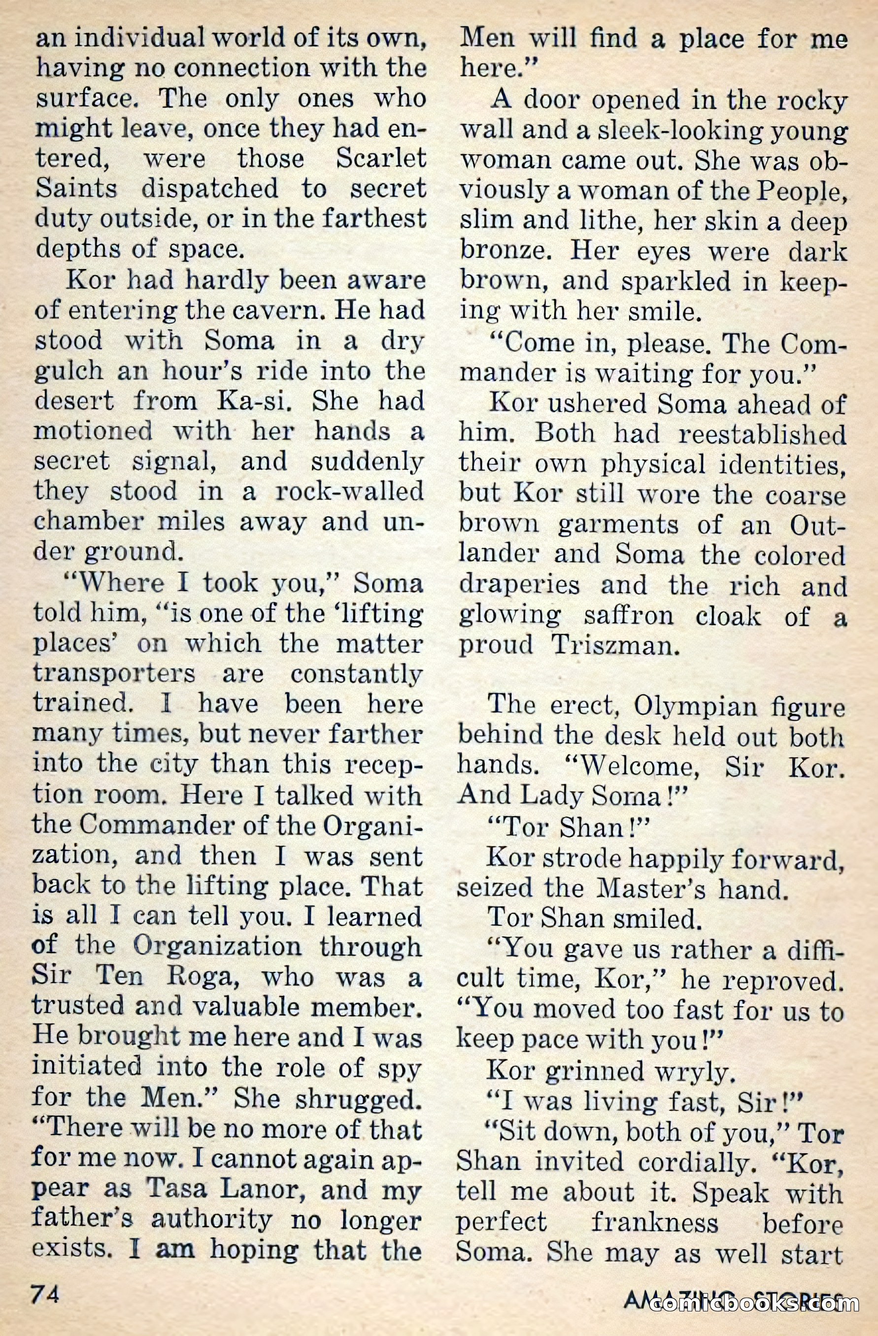 Amazing Stories, March 1956 — page 74 of 130