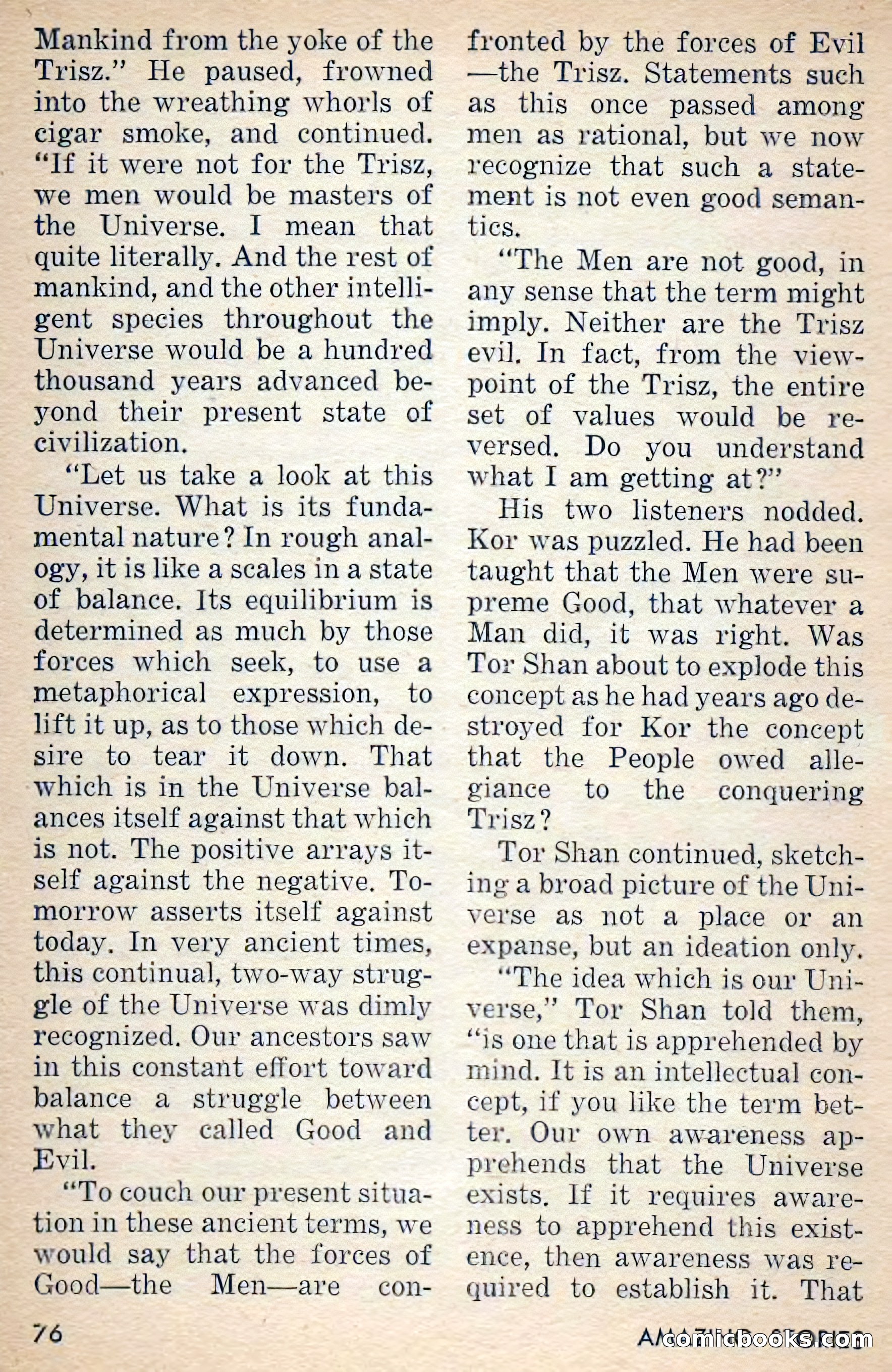 Amazing Stories, March 1956 — page 76 of 130