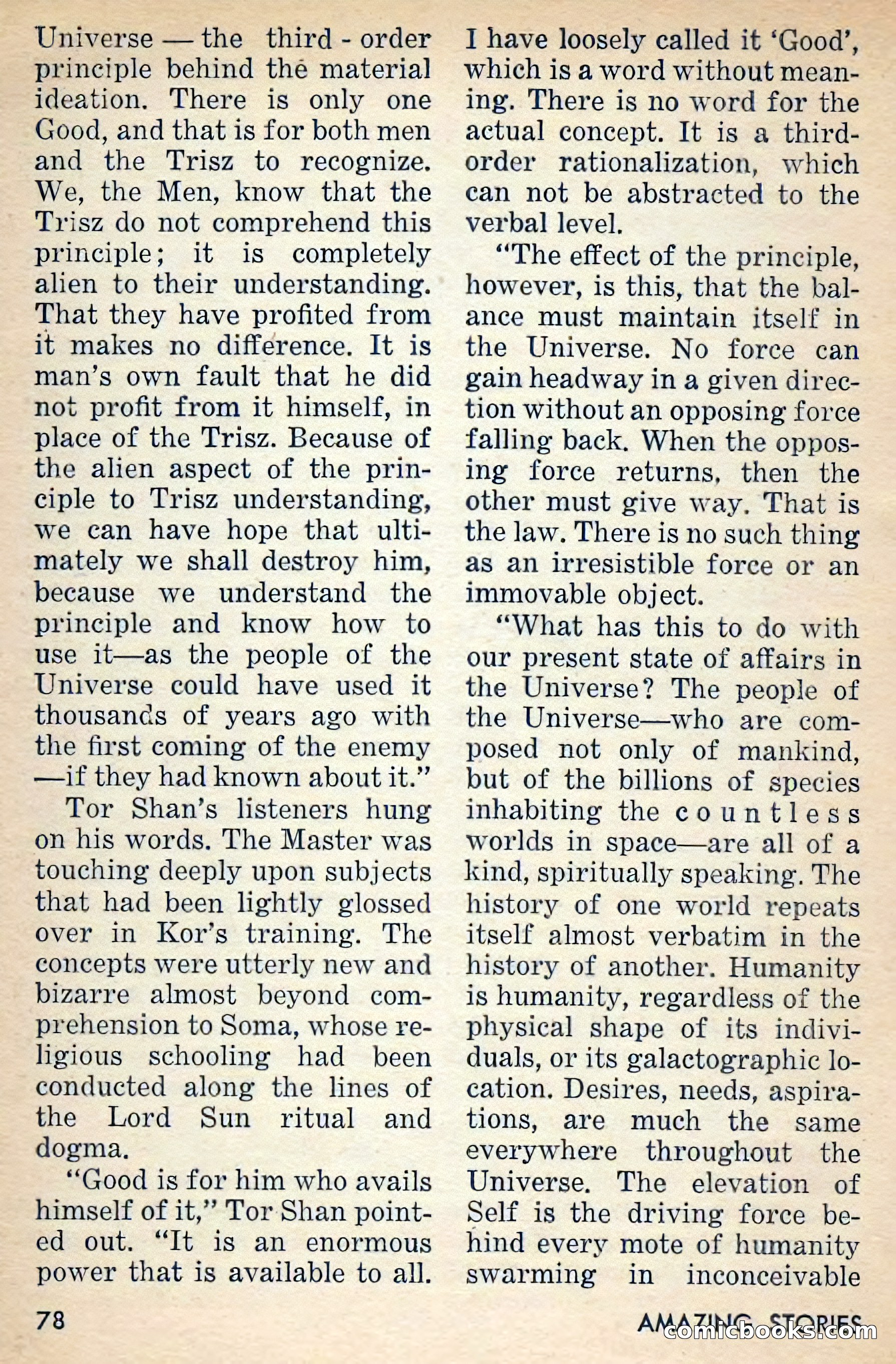 Amazing Stories, March 1956 — page 78 of 130