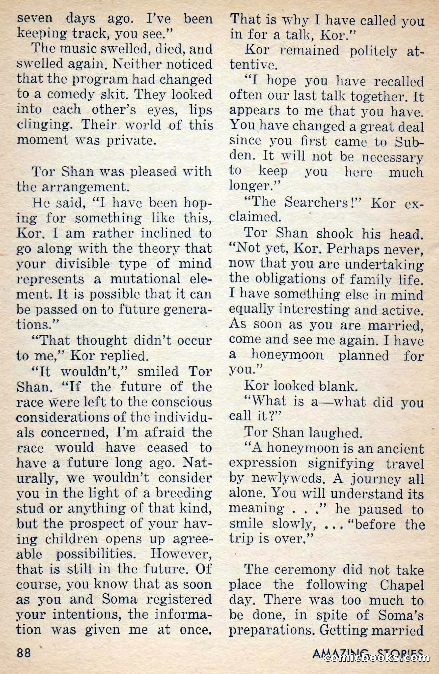 Amazing Stories, March 1956 — page 88 of 130
