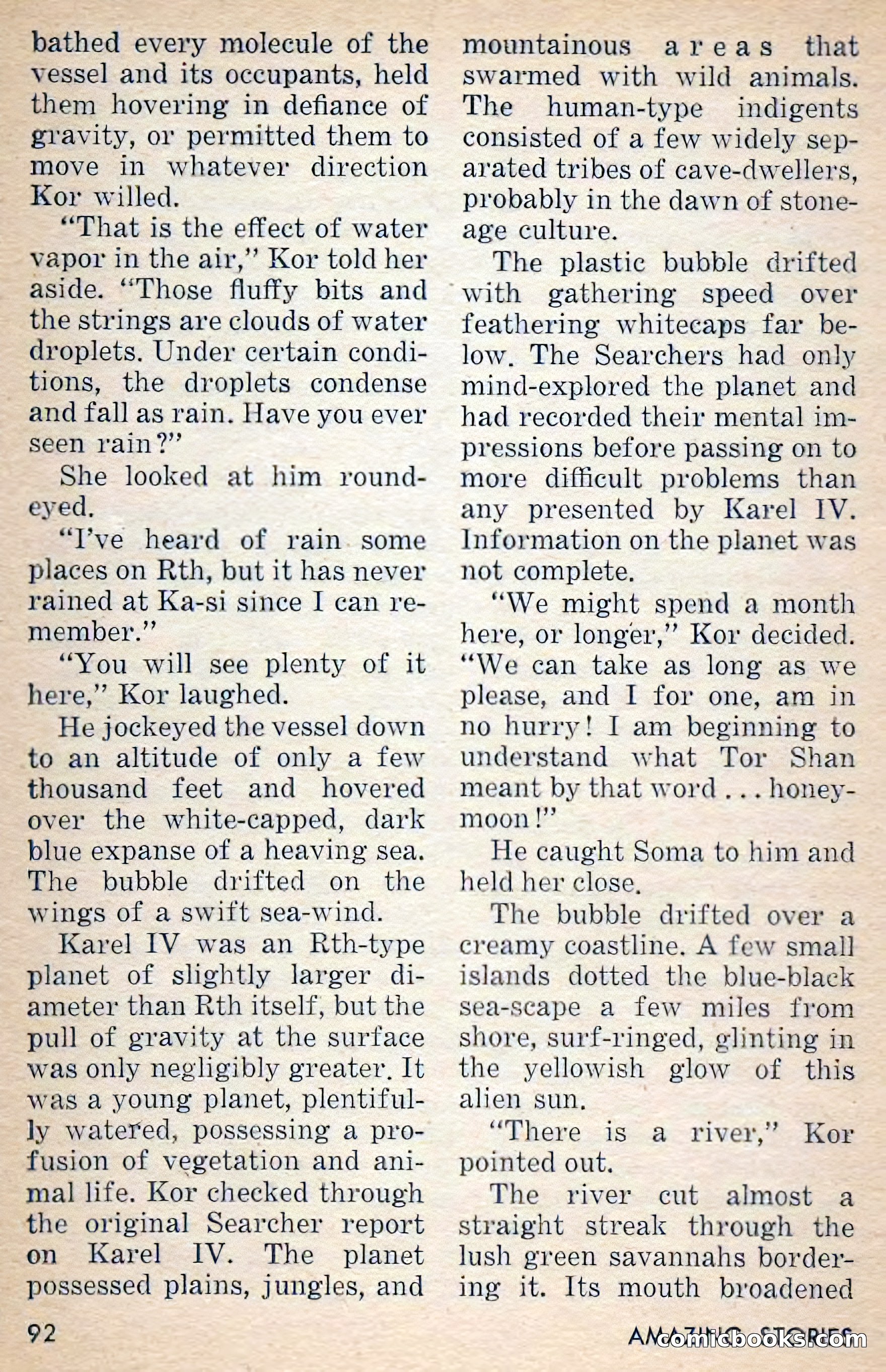 Amazing Stories, March 1956 — page 92 of 130