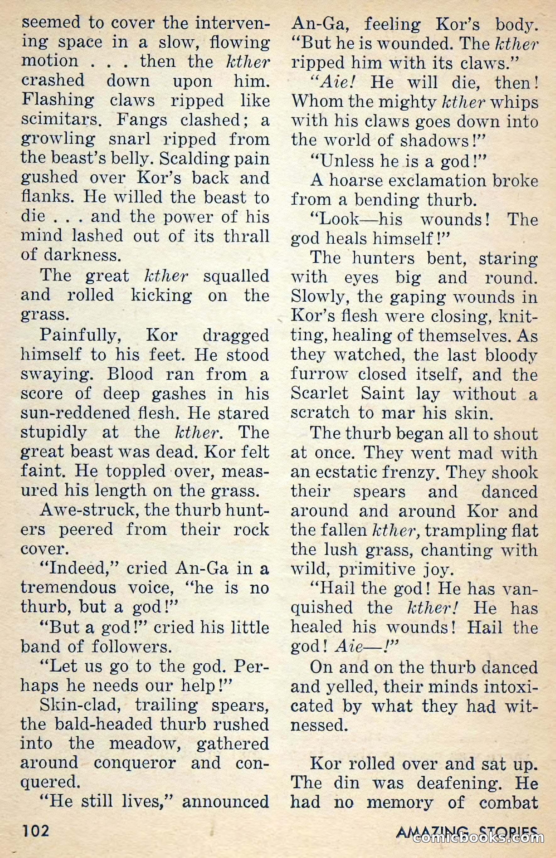 Amazing Stories, March 1956 — page 102 of 130
