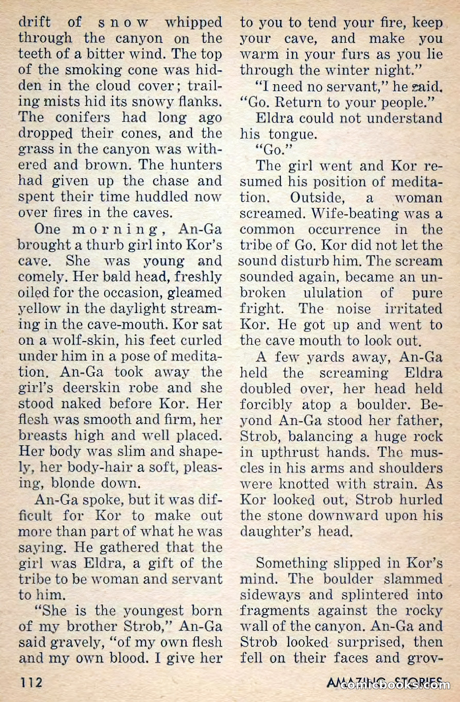 Amazing Stories, March 1956 — page 112 of 130