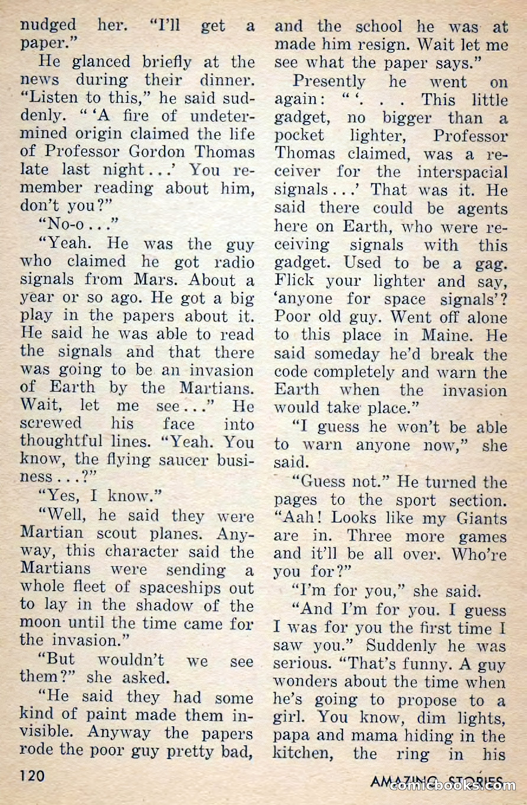 Amazing Stories, March 1956 — page 120 of 130