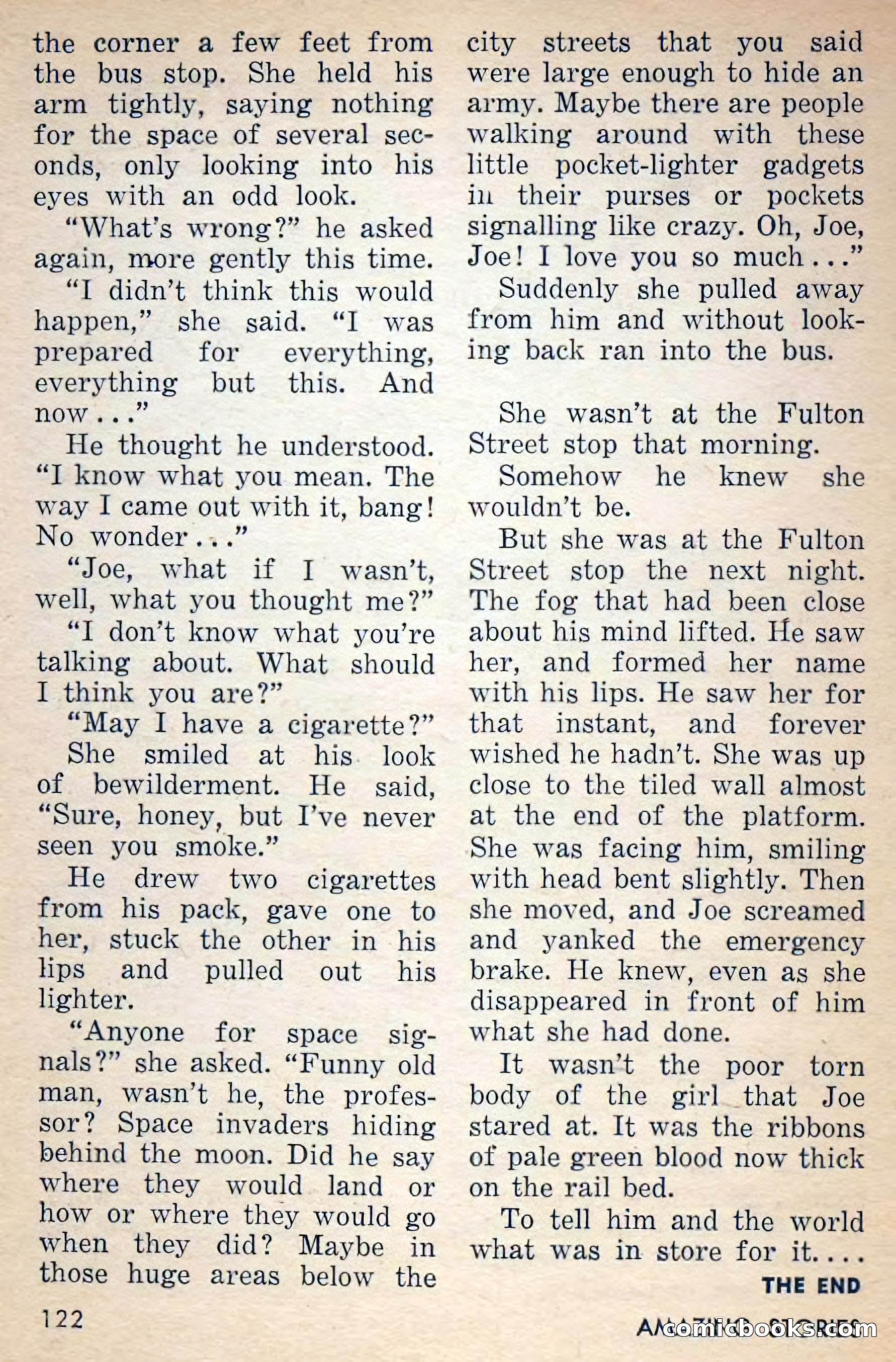 Amazing Stories, March 1956 — page 122 of 130