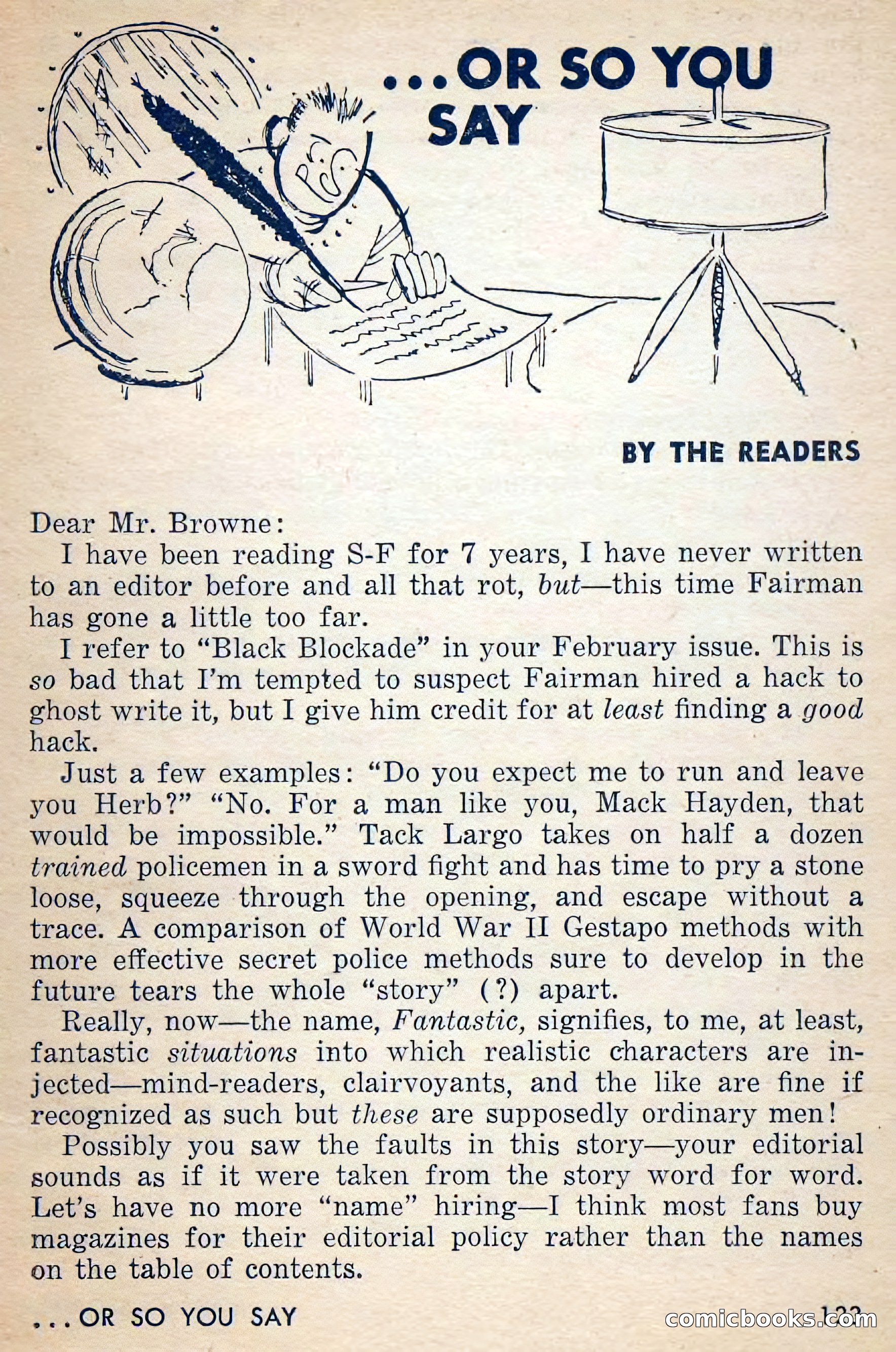 Amazing Stories, March 1956 — page 123 of 130