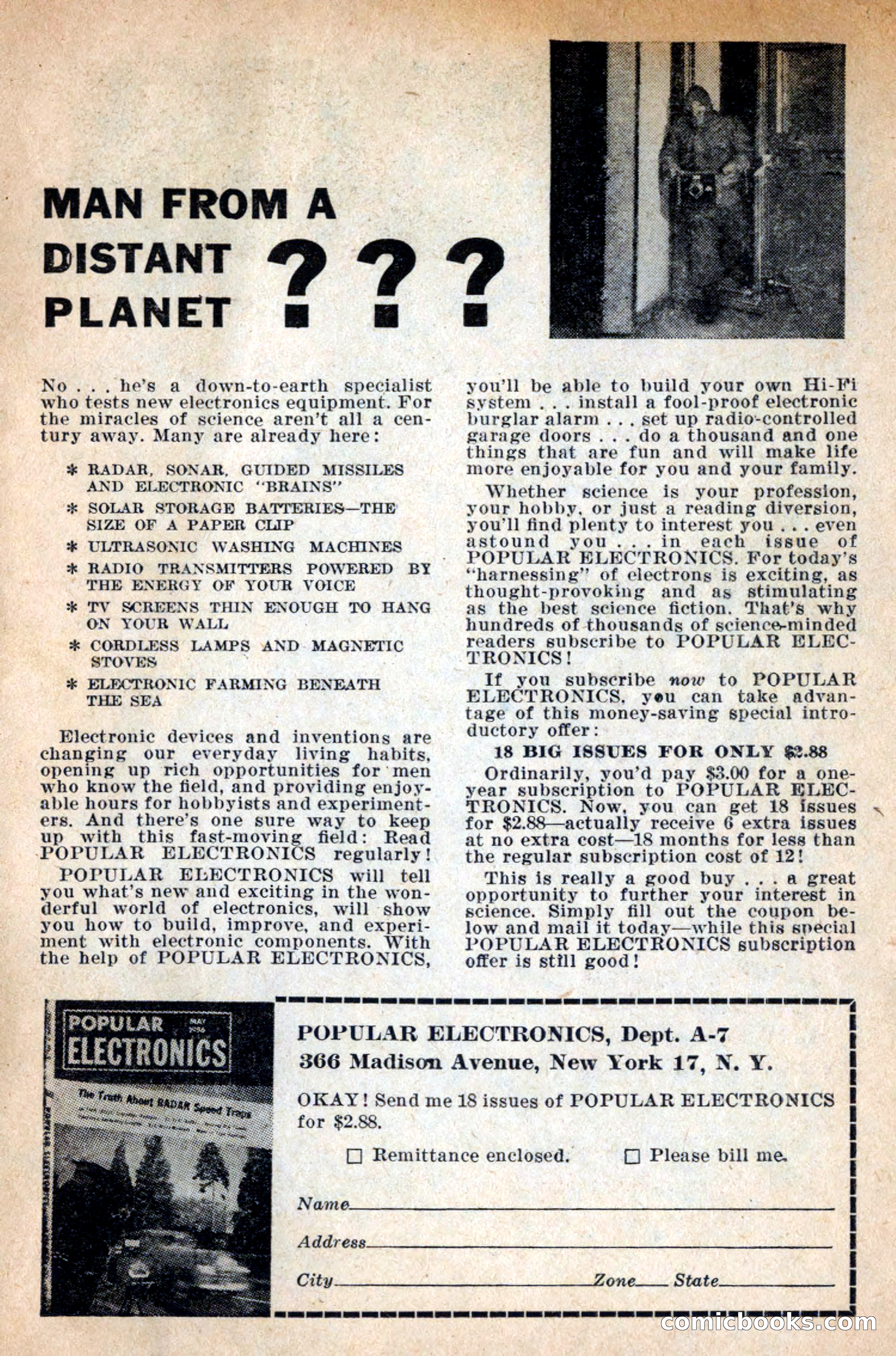 Amazing Stories, July 1956 — page 7 of 132