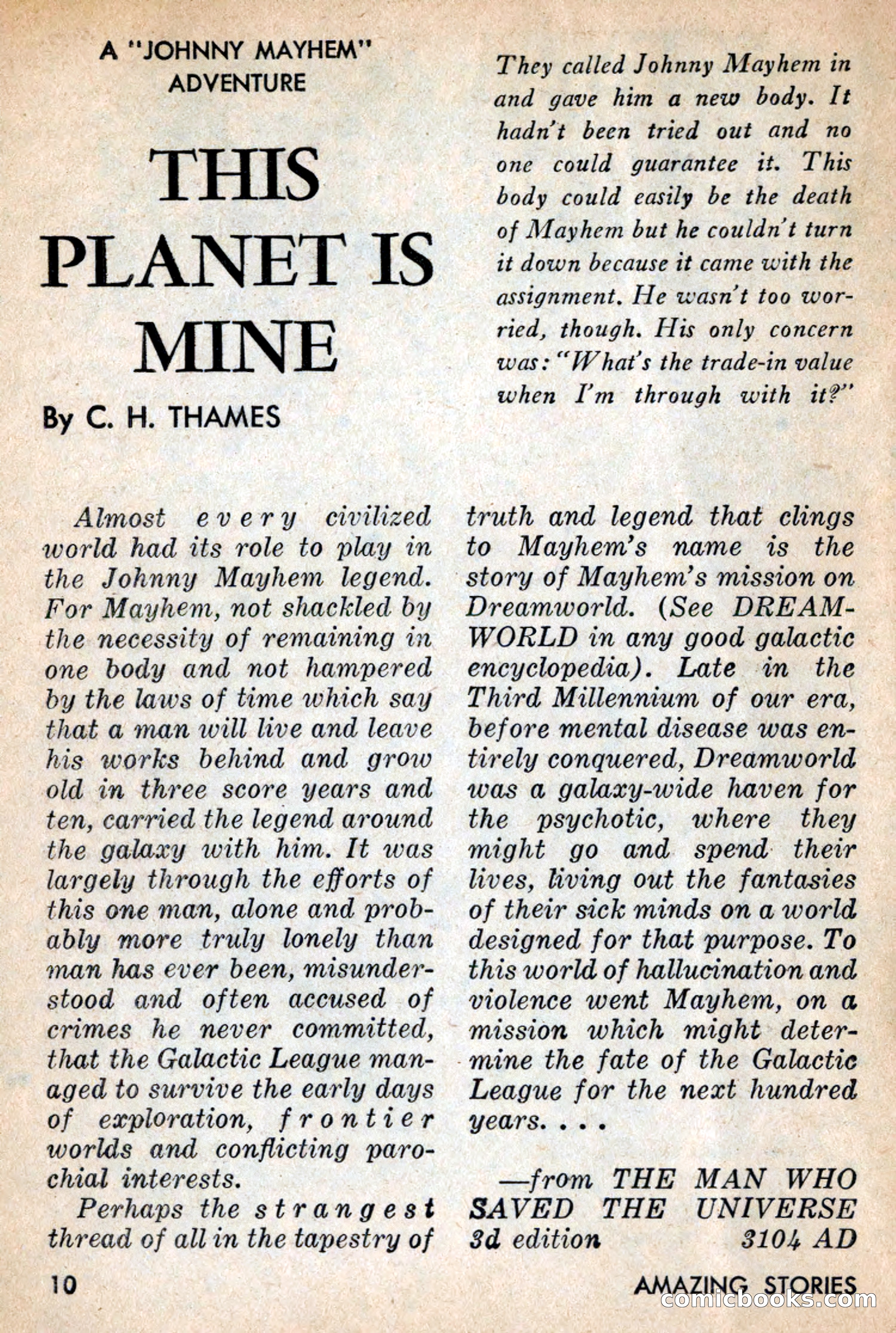 Amazing Stories, July 1956 — page 10 of 132