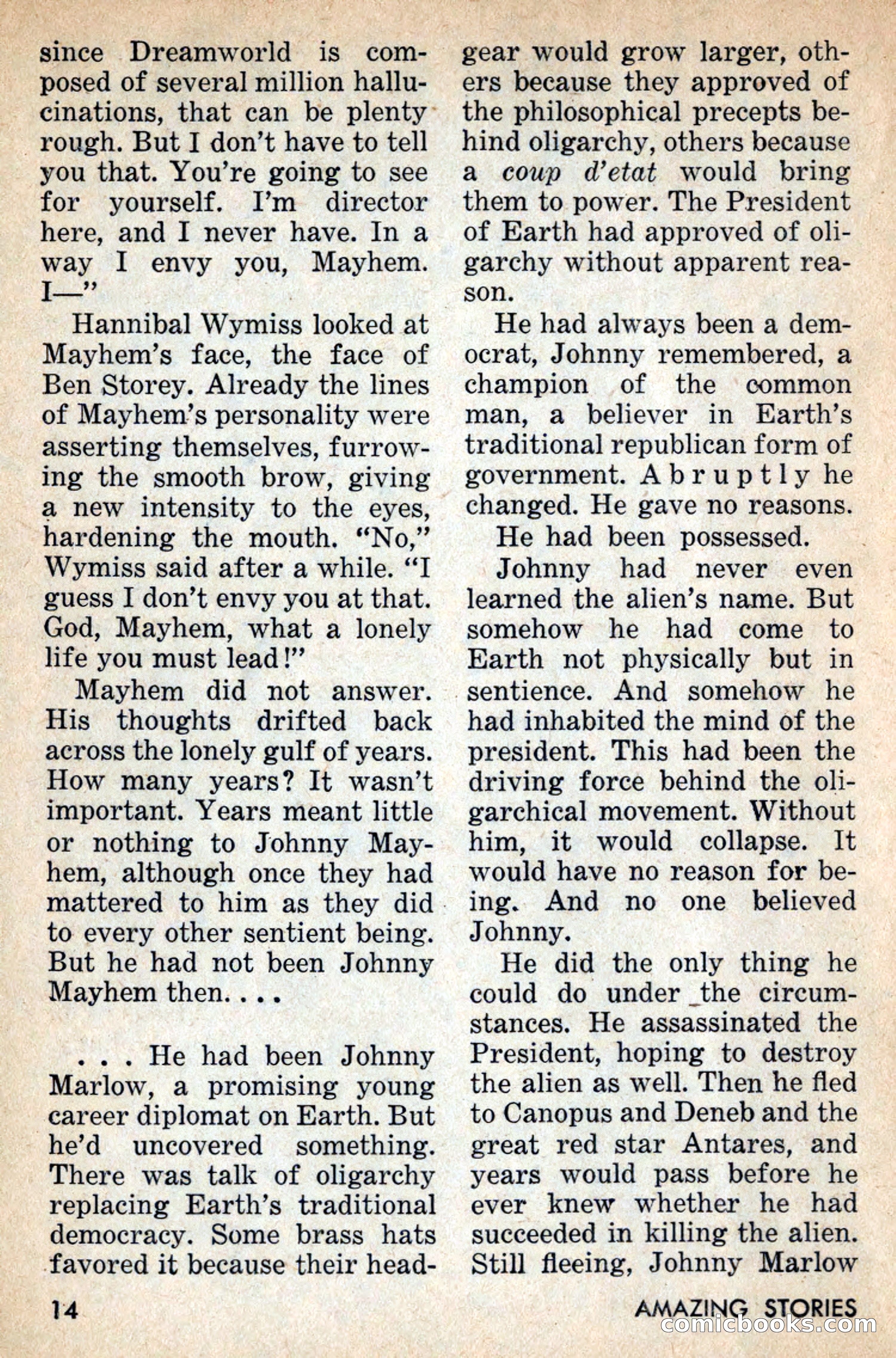 Amazing Stories, July 1956 — page 14 of 132