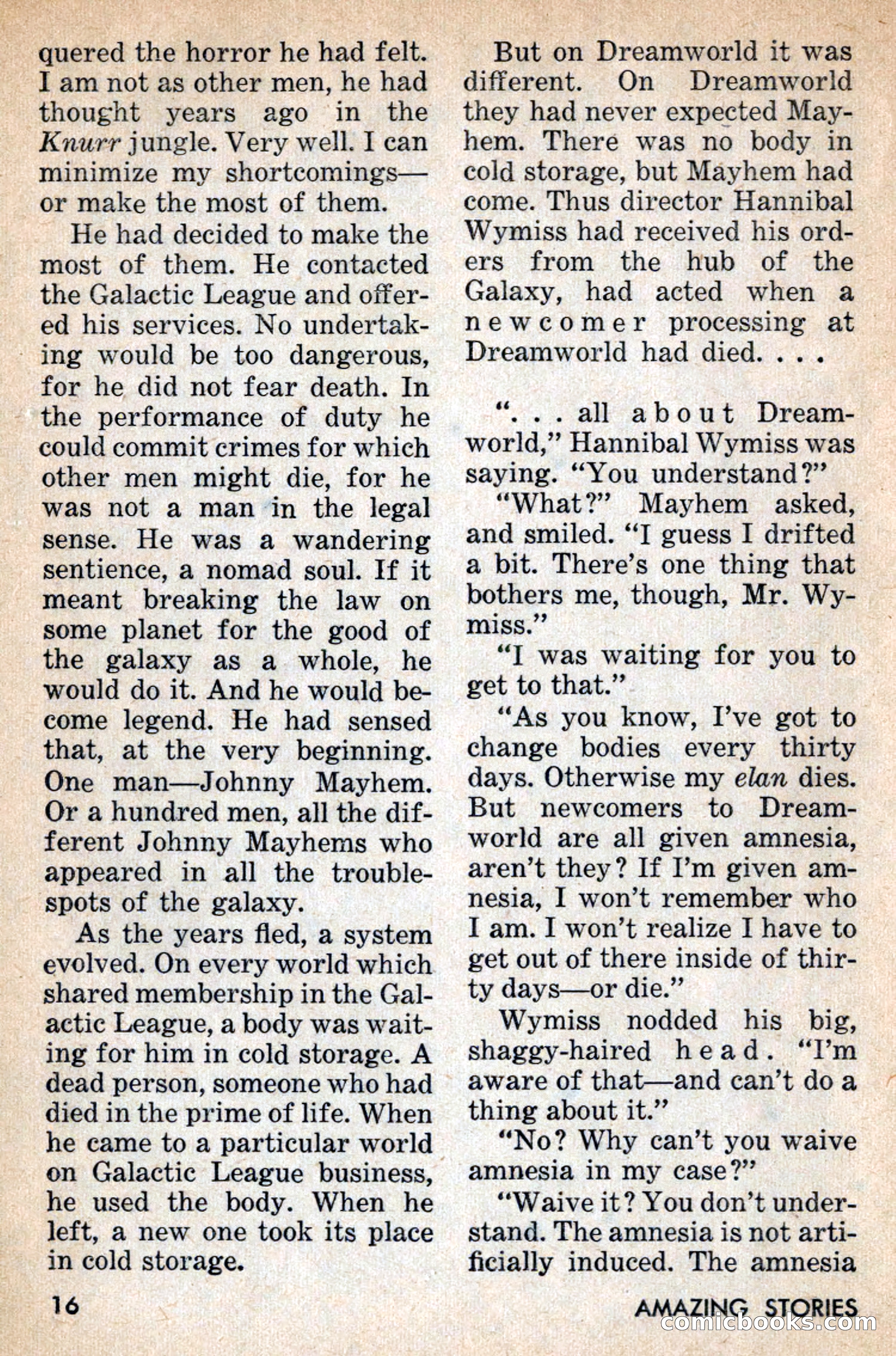 Amazing Stories, July 1956 — page 16 of 132