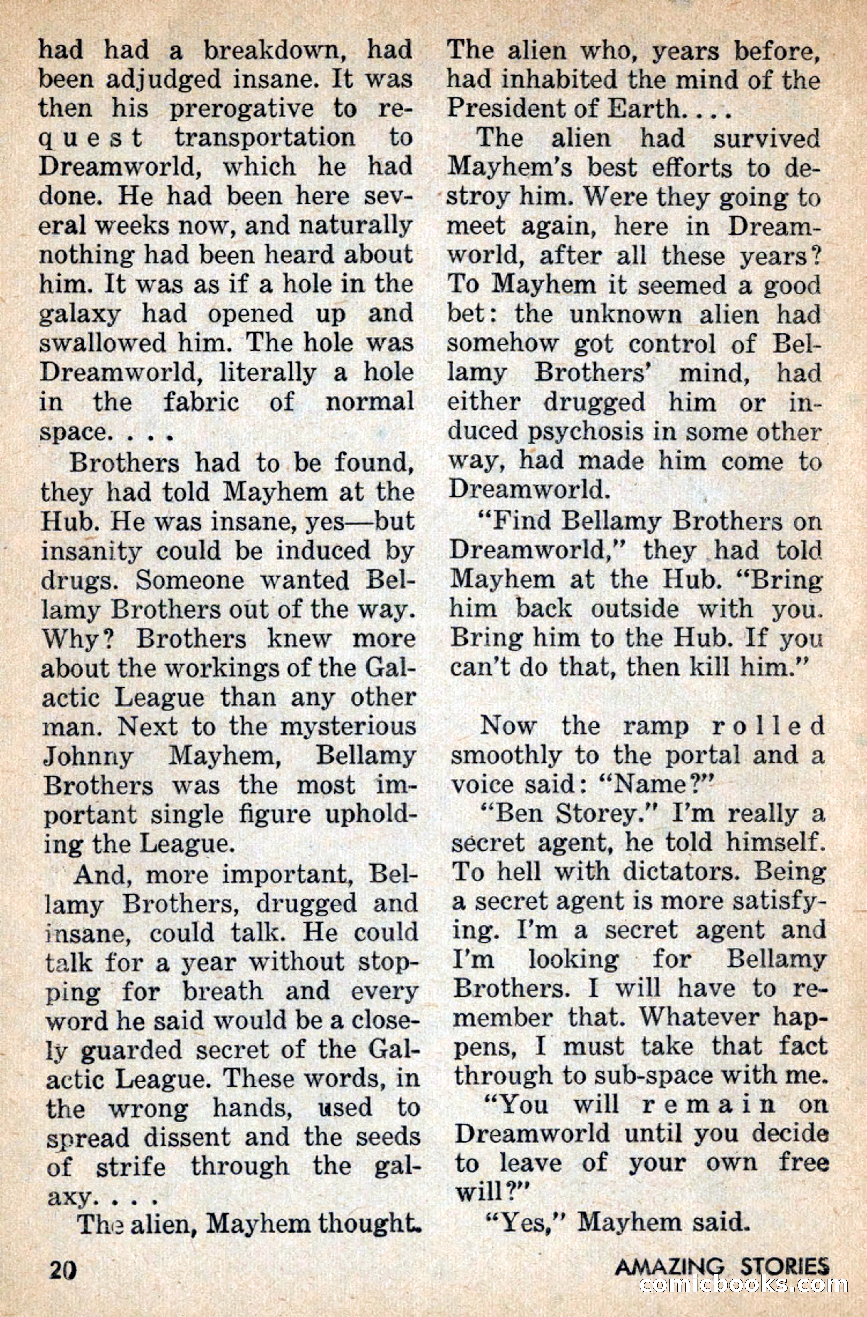 Amazing Stories, July 1956 — page 20 of 132