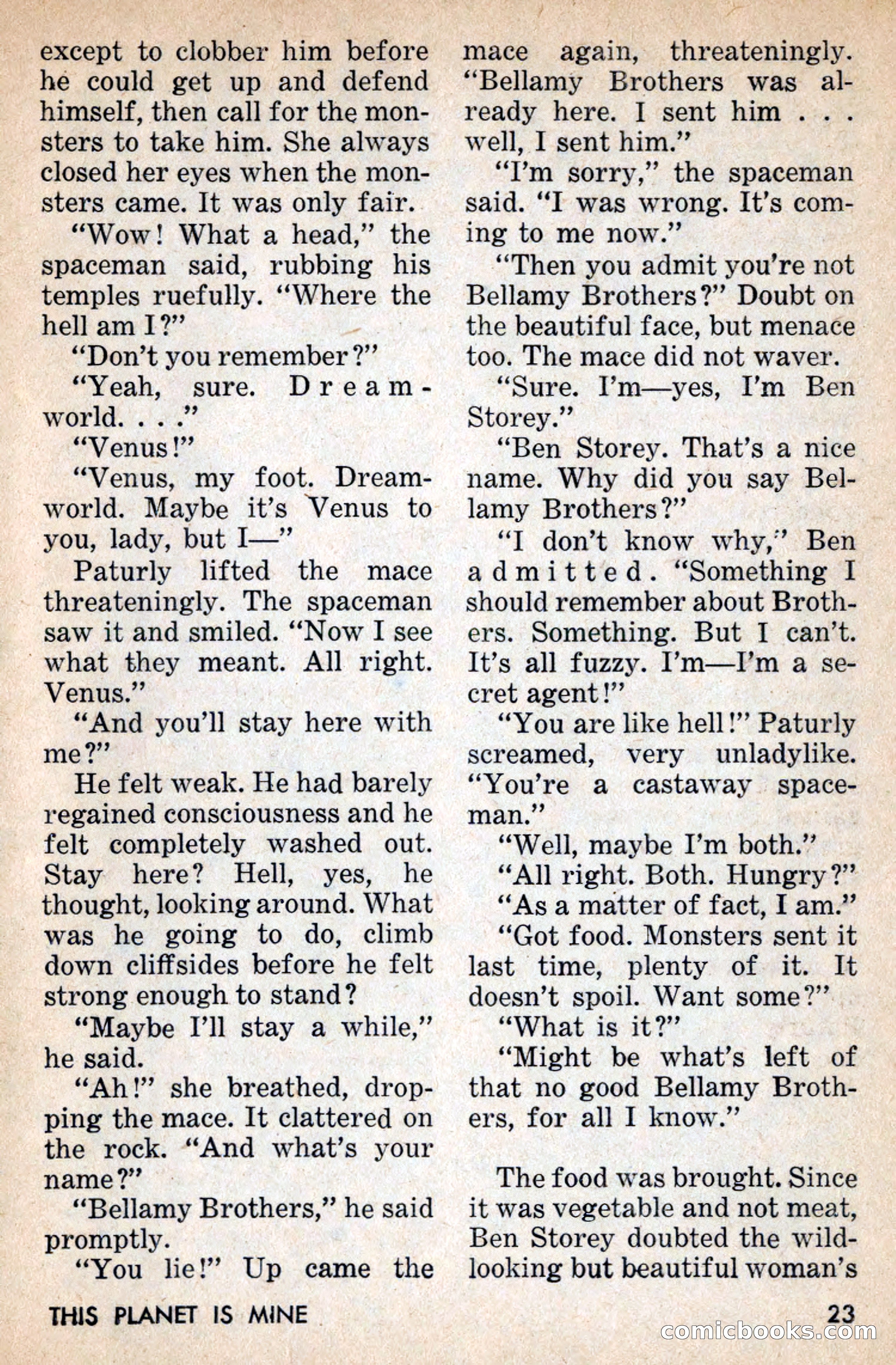 Amazing Stories, July 1956 — page 23 of 132