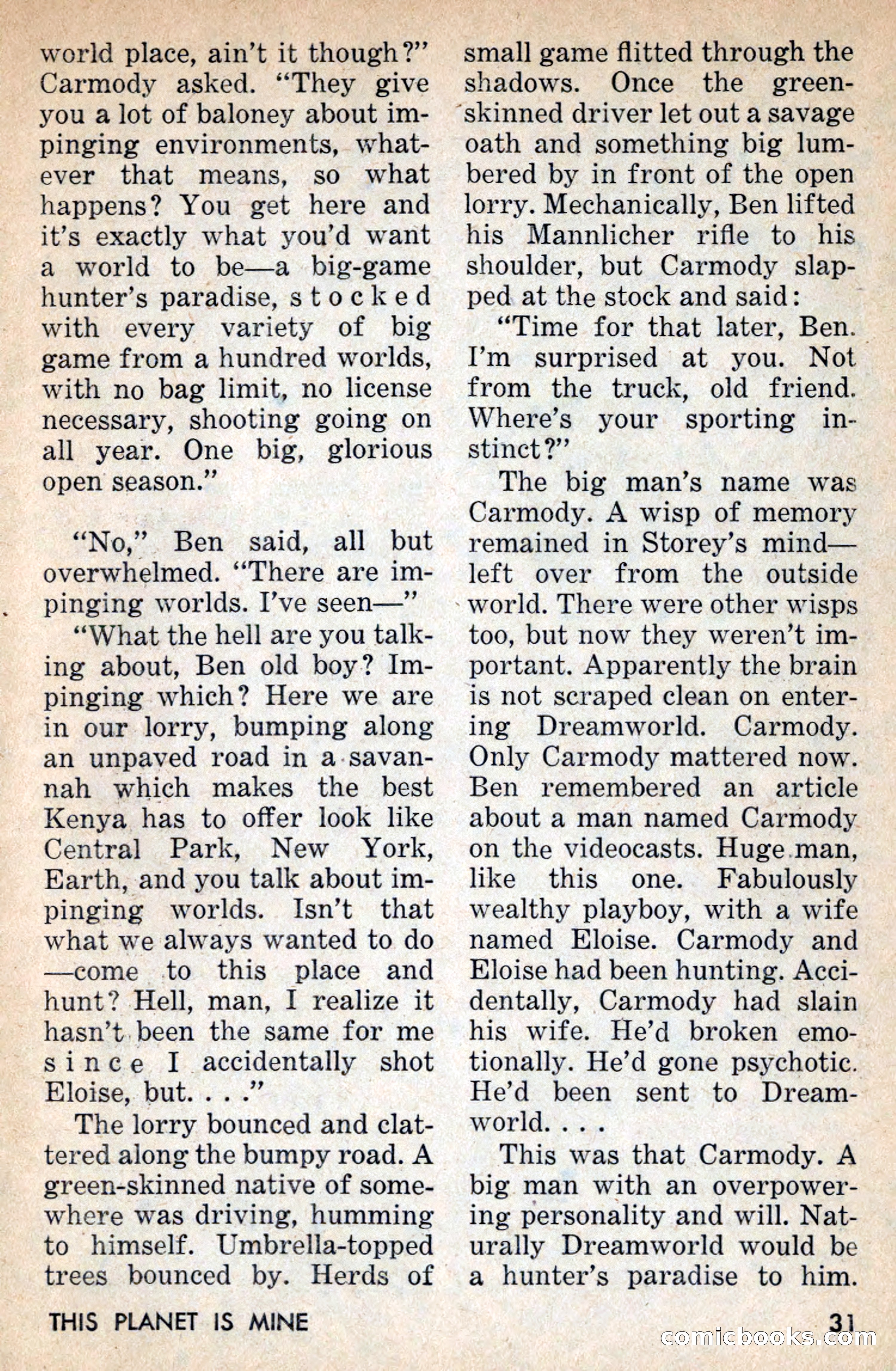Amazing Stories, July 1956 — page 31 of 132