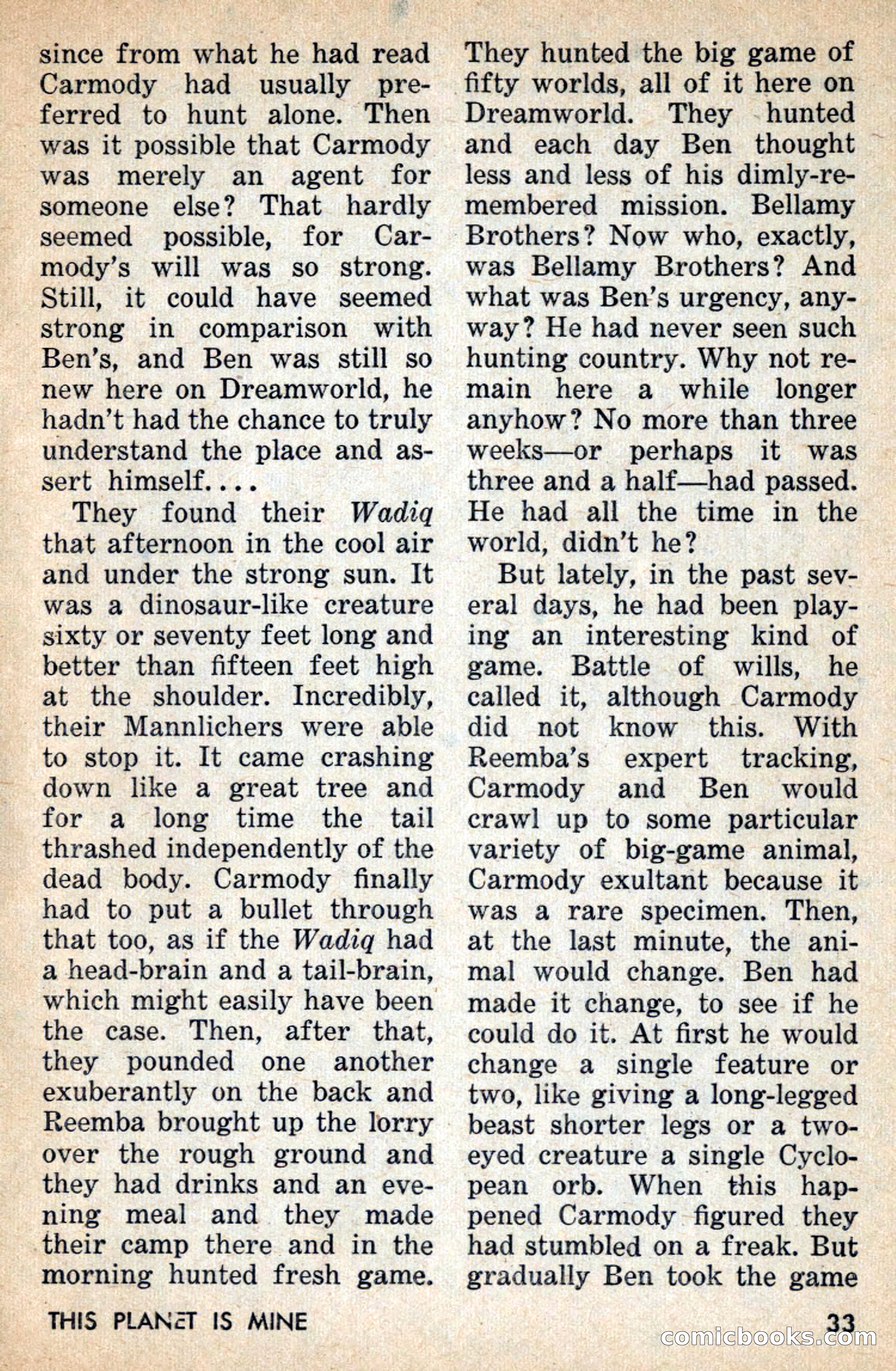 Amazing Stories, July 1956 — page 33 of 132