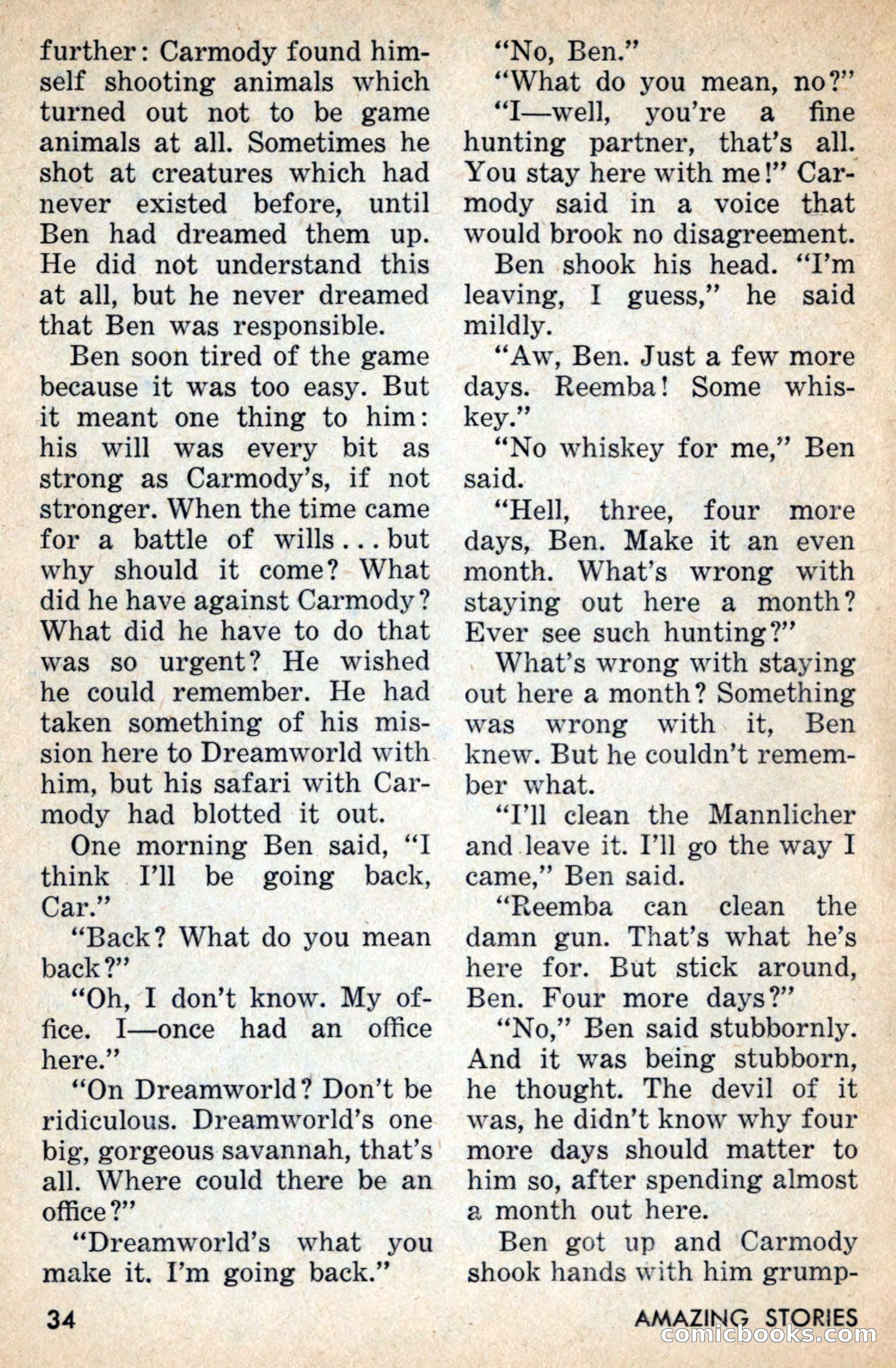 Amazing Stories, July 1956 — page 34 of 132