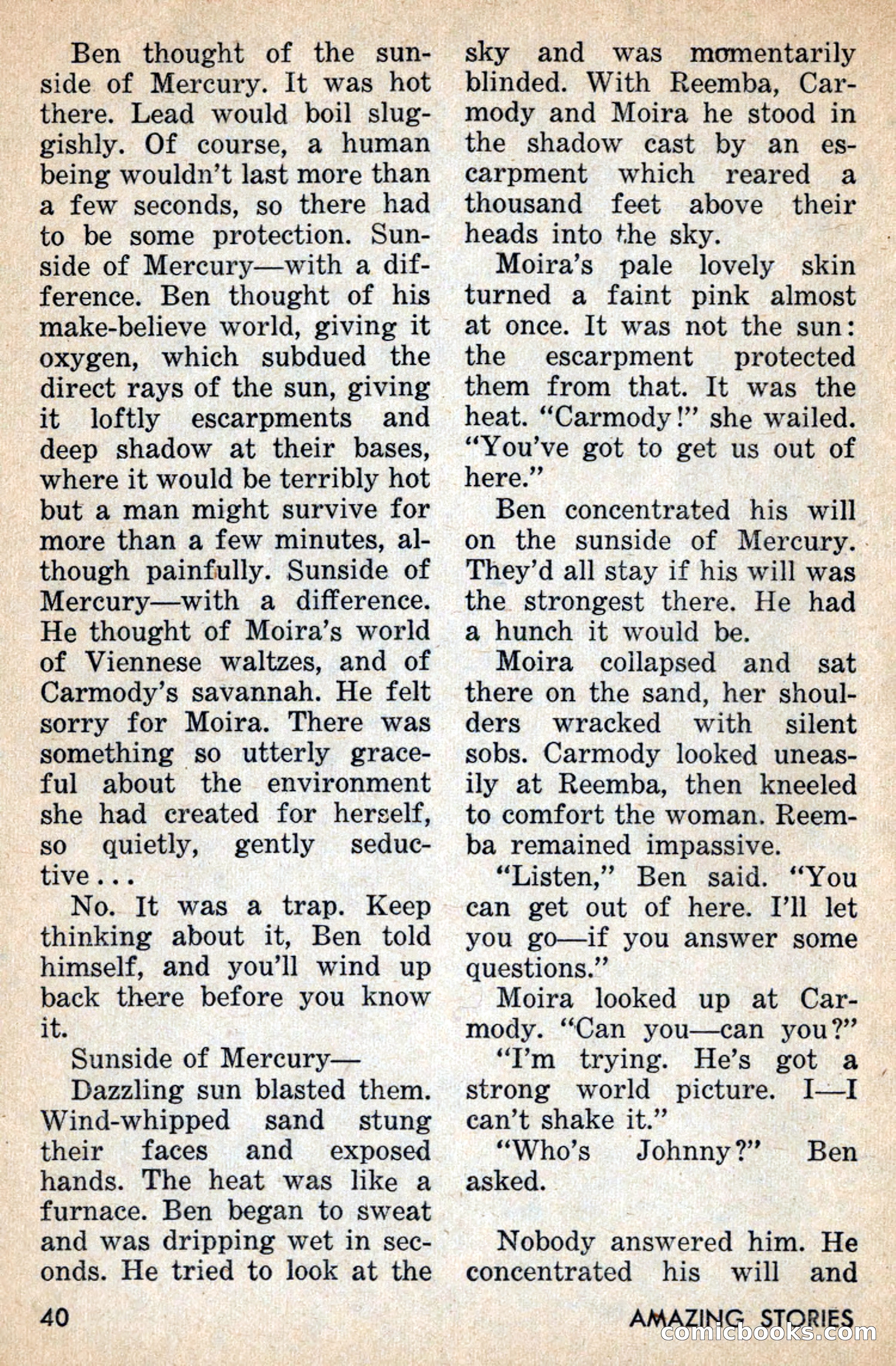 Amazing Stories, July 1956 — page 40 of 132