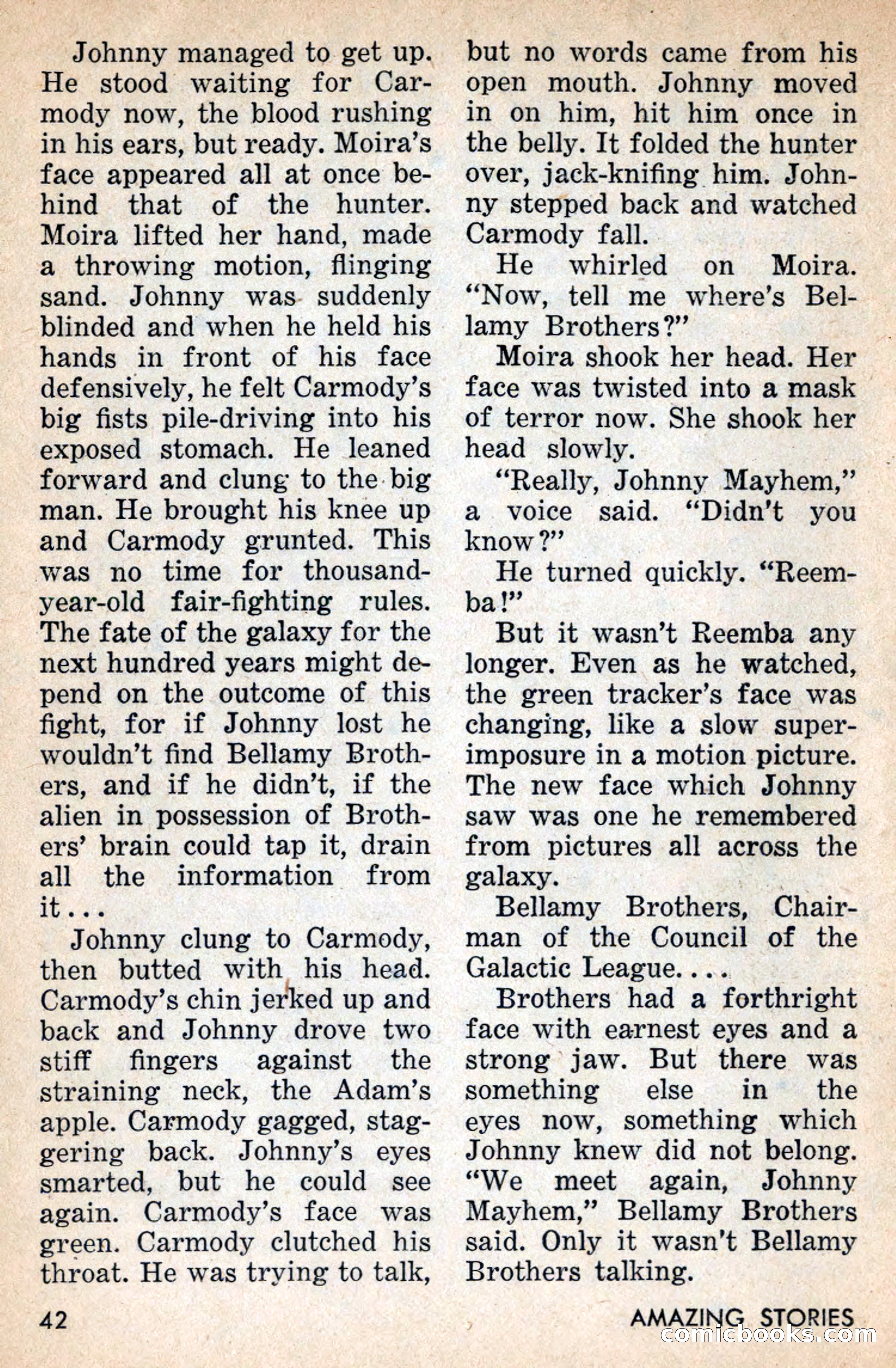 Amazing Stories, July 1956 — page 42 of 132