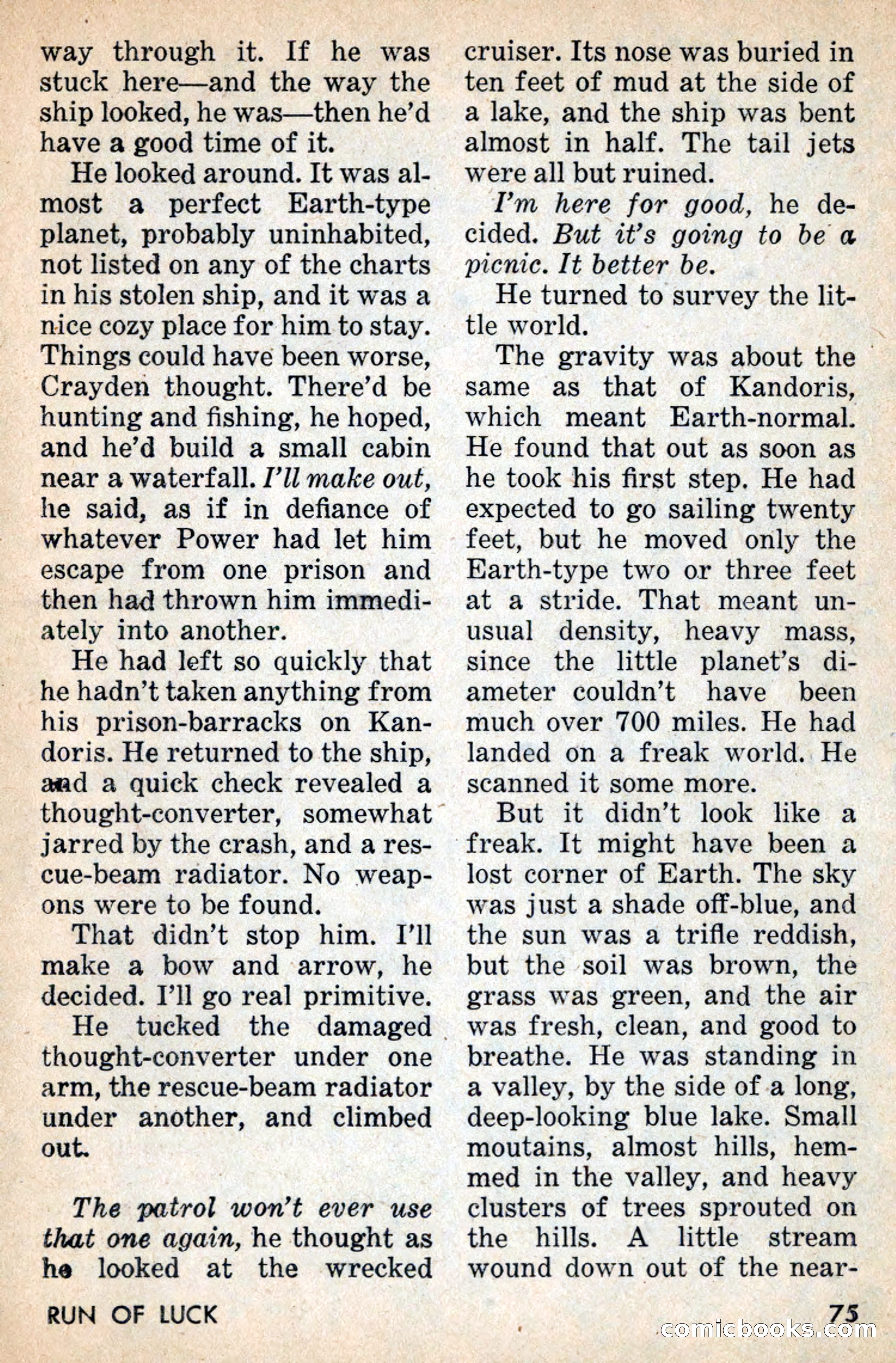 Amazing Stories, July 1956 — page 75 of 132