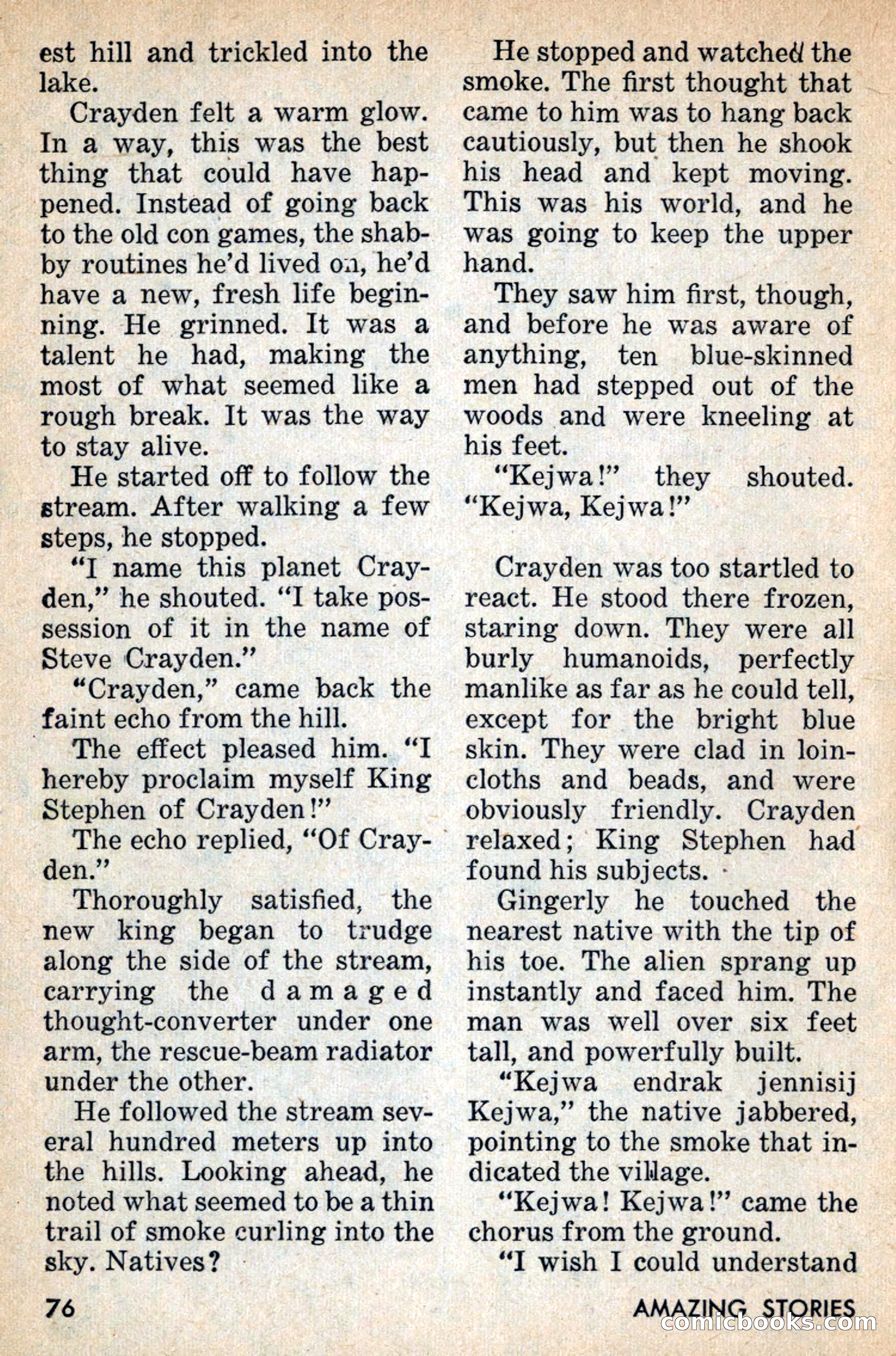 Amazing Stories, July 1956 — page 76 of 132