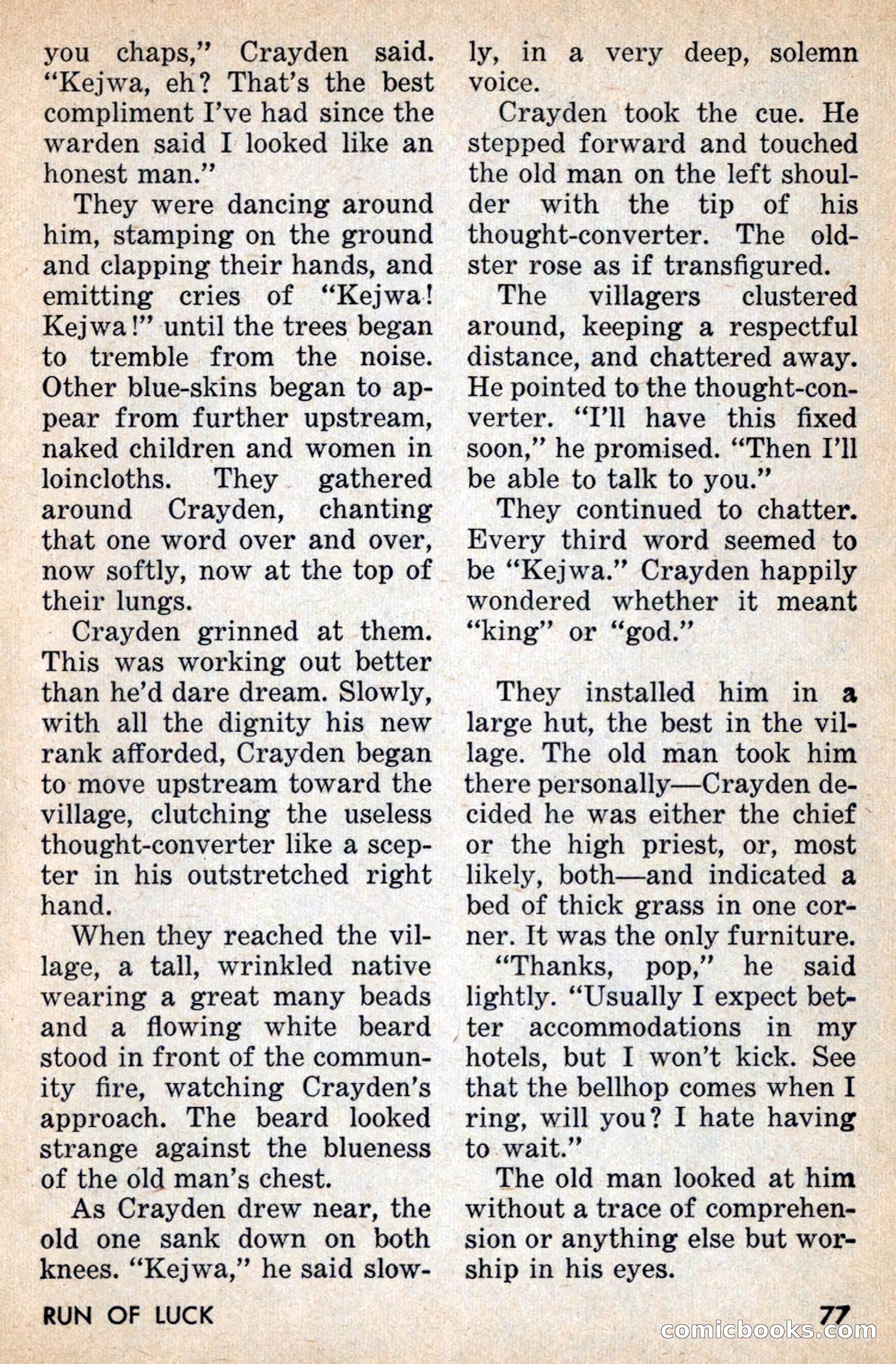 Amazing Stories, July 1956 — page 77 of 132