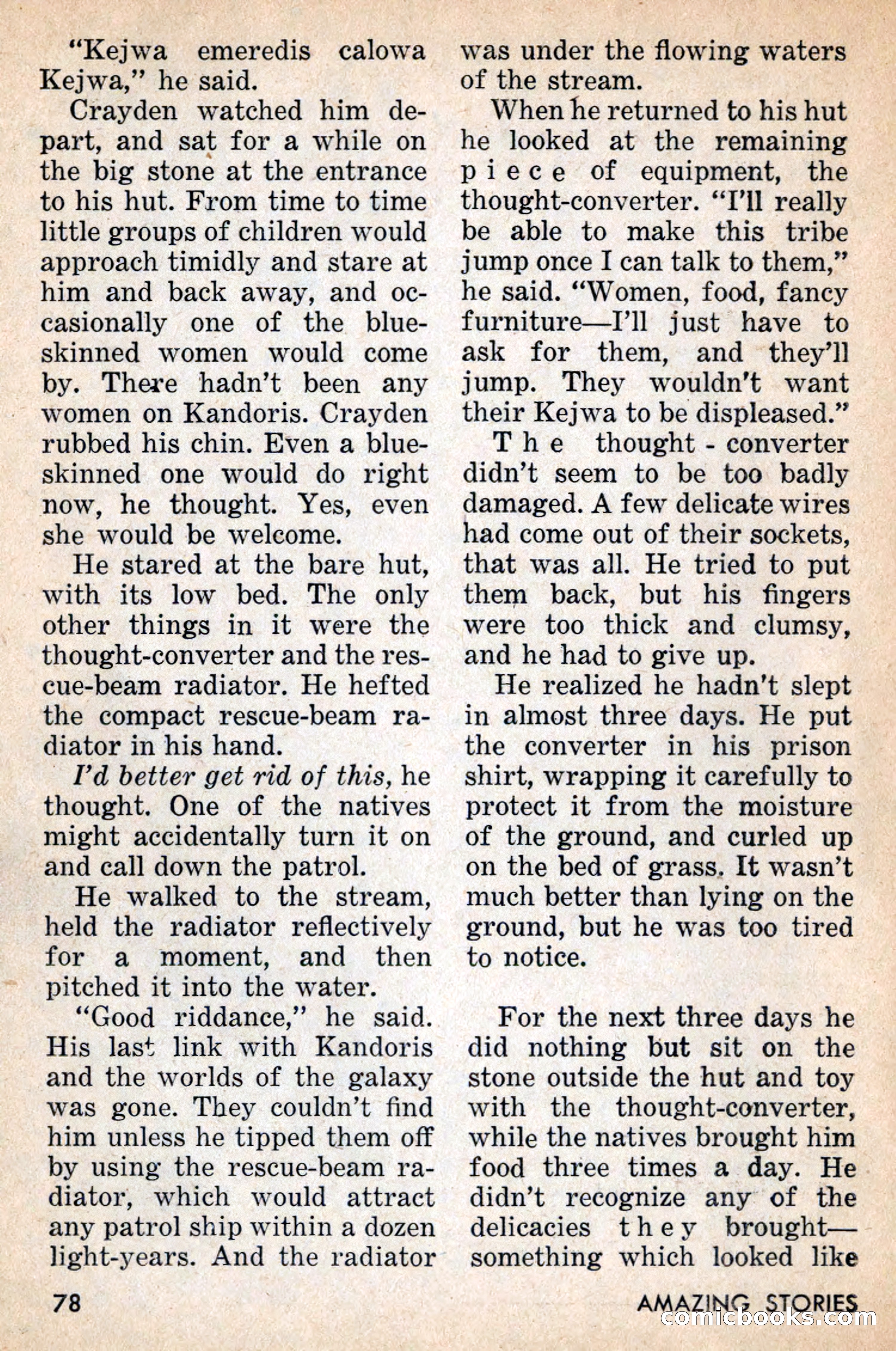 Amazing Stories, July 1956 — page 78 of 132