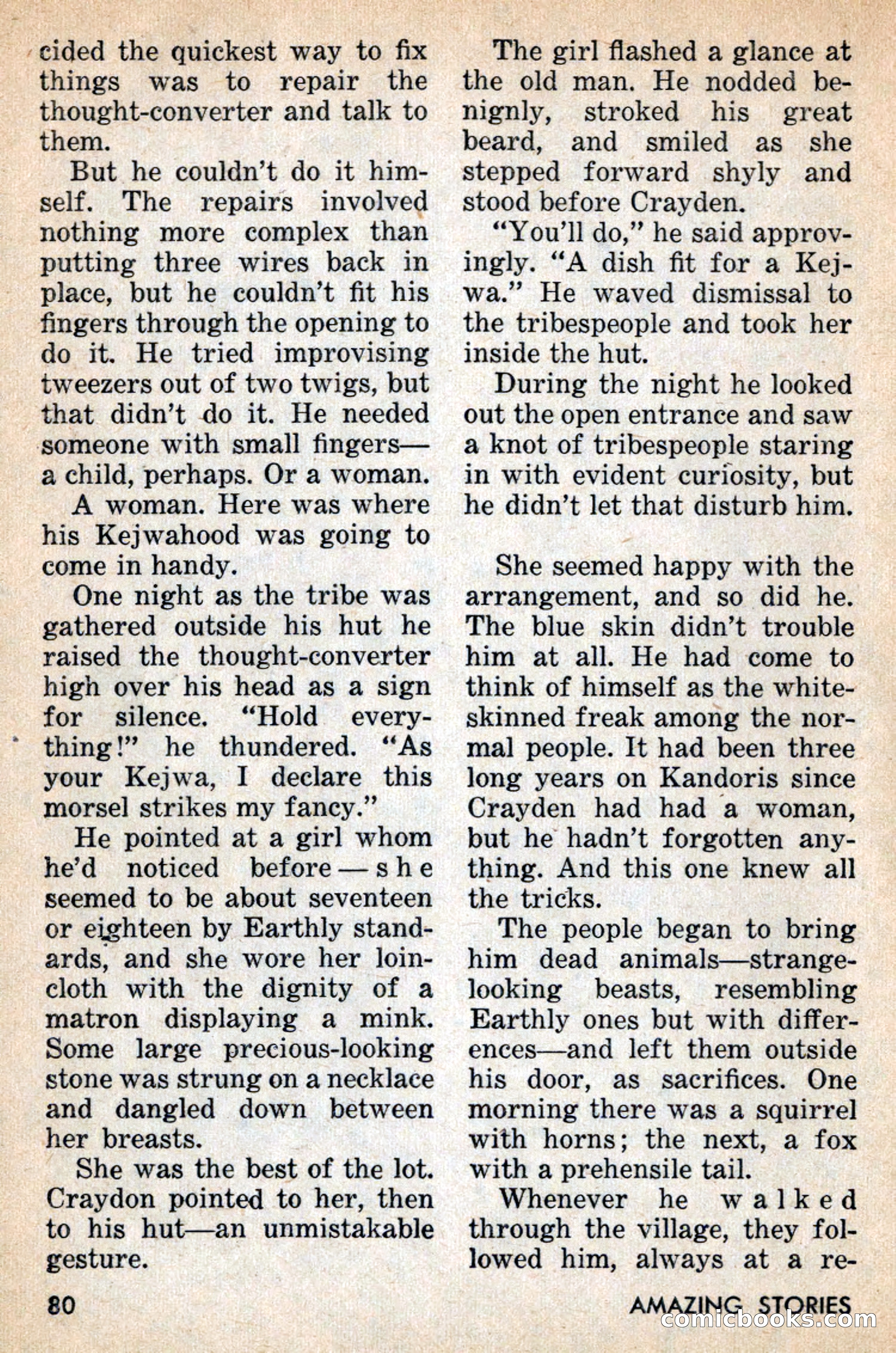 Amazing Stories, July 1956 — page 80 of 132