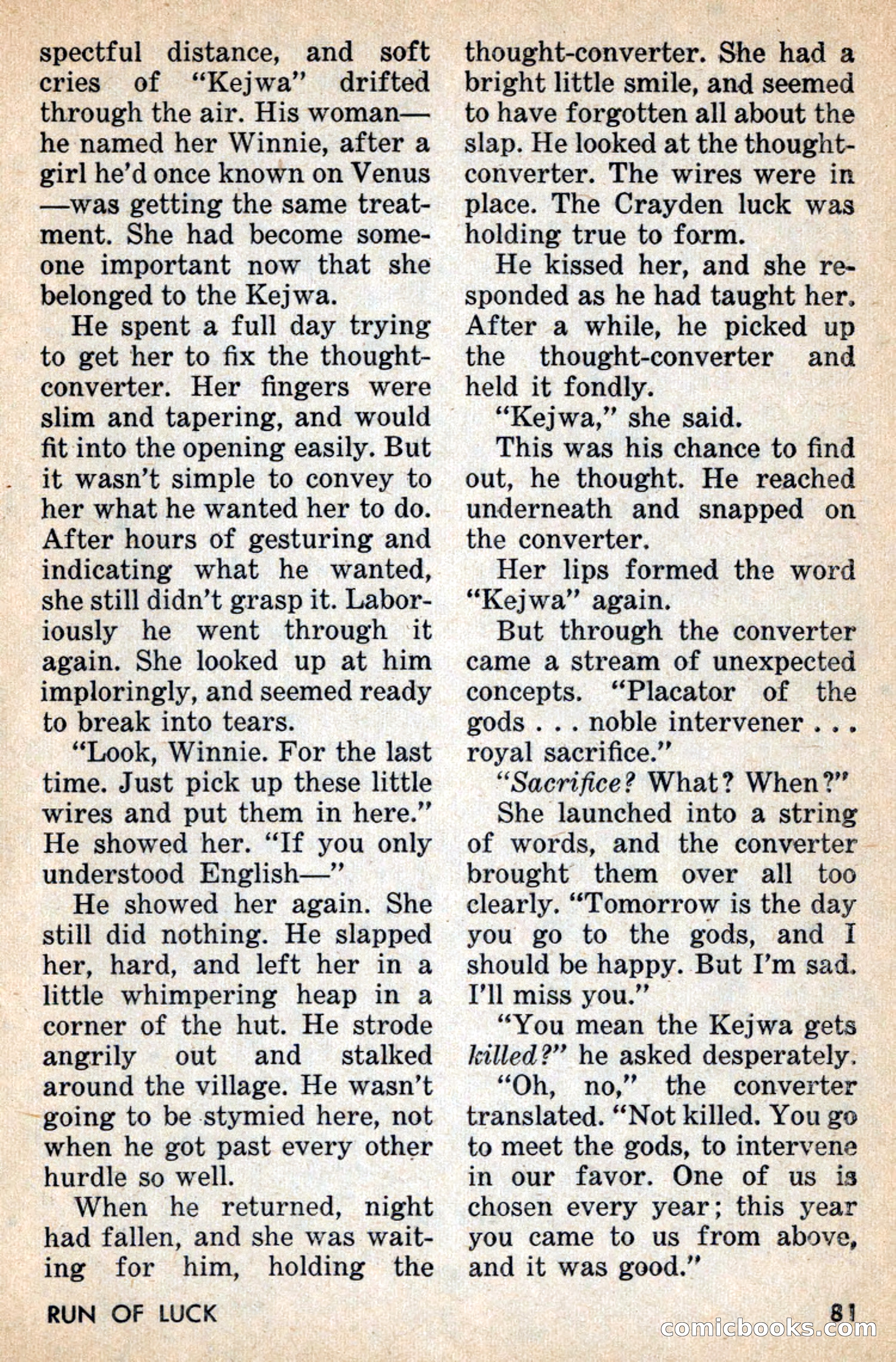 Amazing Stories, July 1956 — page 81 of 132