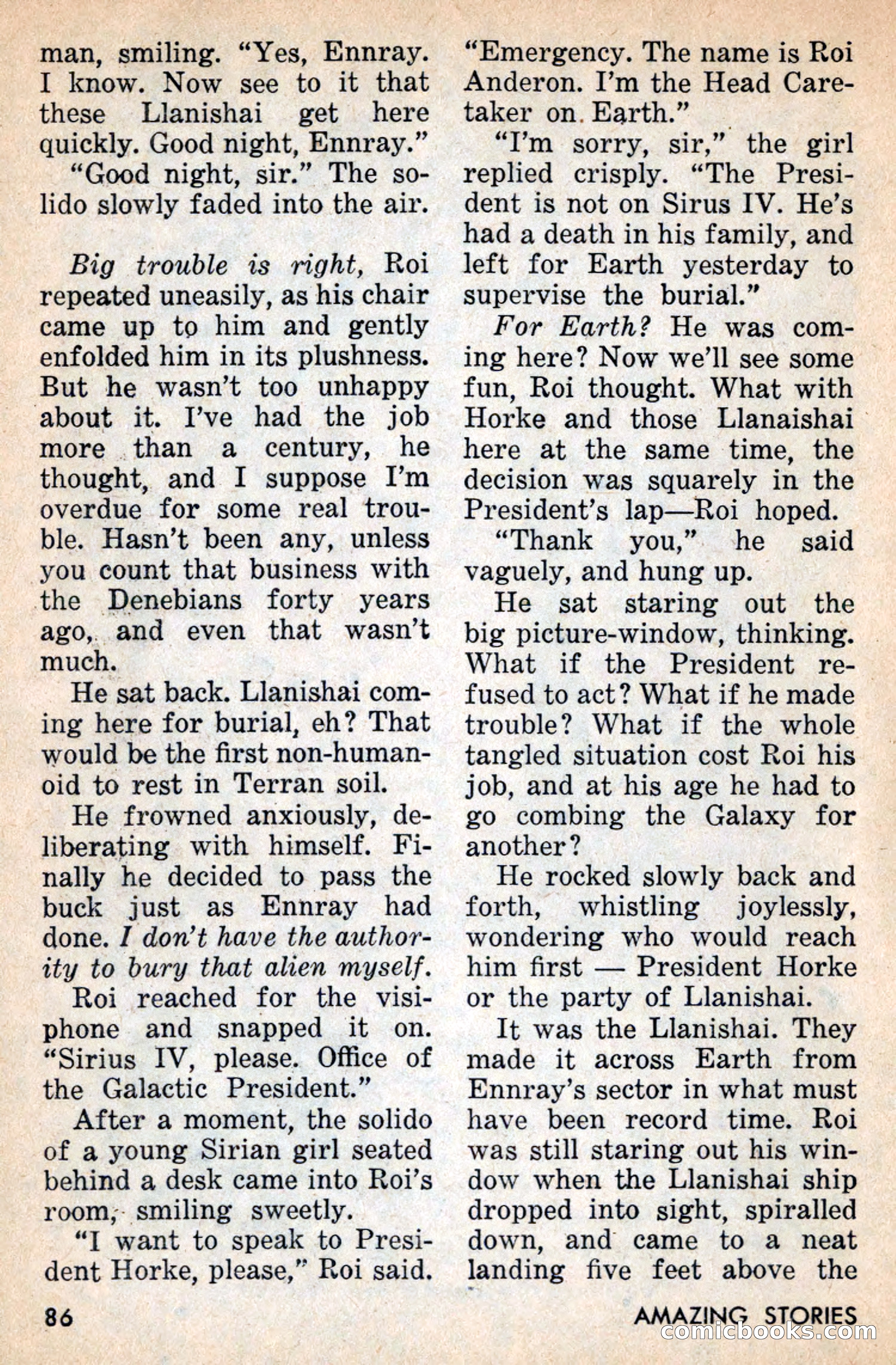 Amazing Stories, July 1956 — page 86 of 132
