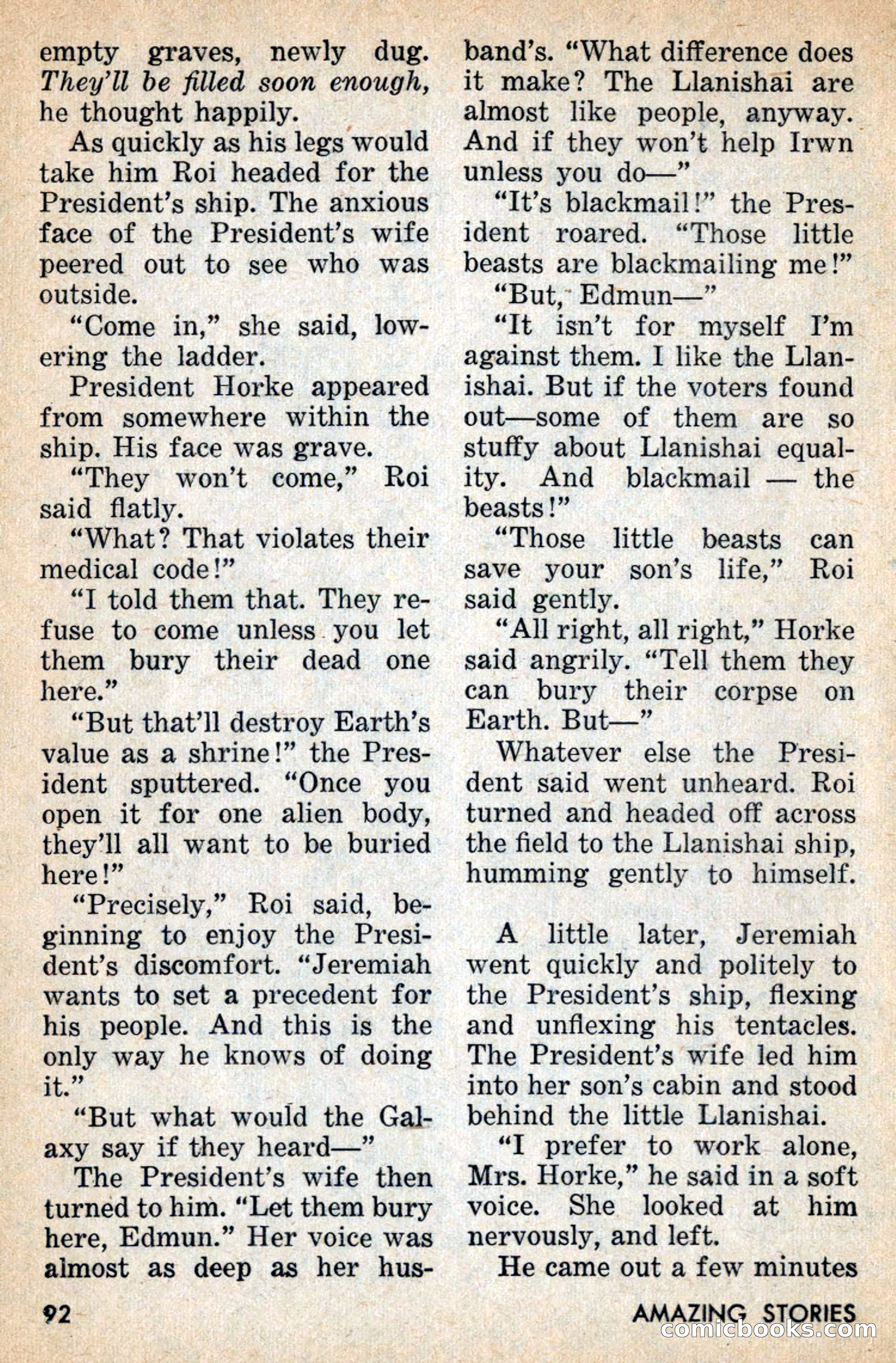 Amazing Stories, July 1956 — page 92 of 132