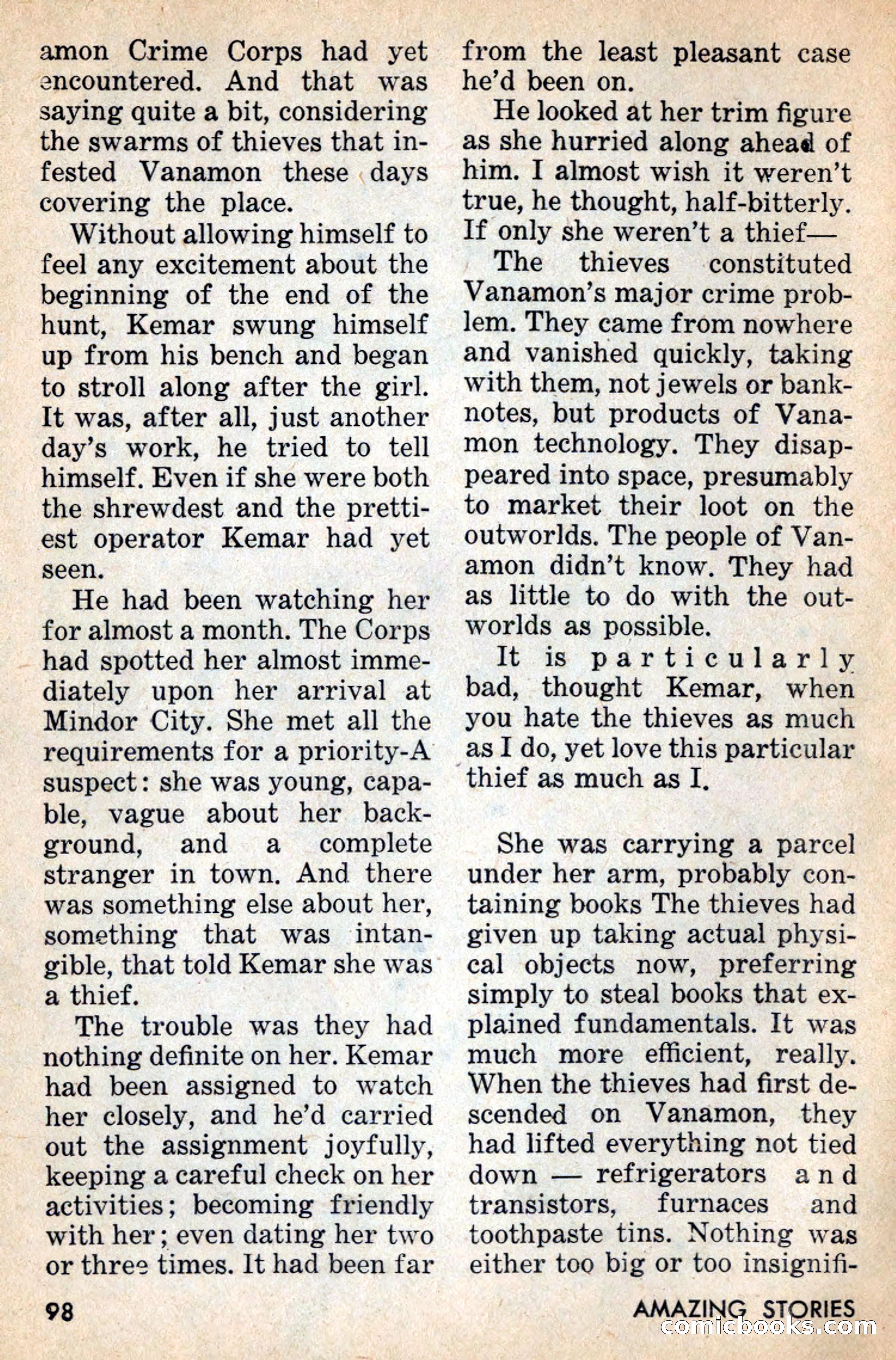 Amazing Stories, July 1956 — page 98 of 132