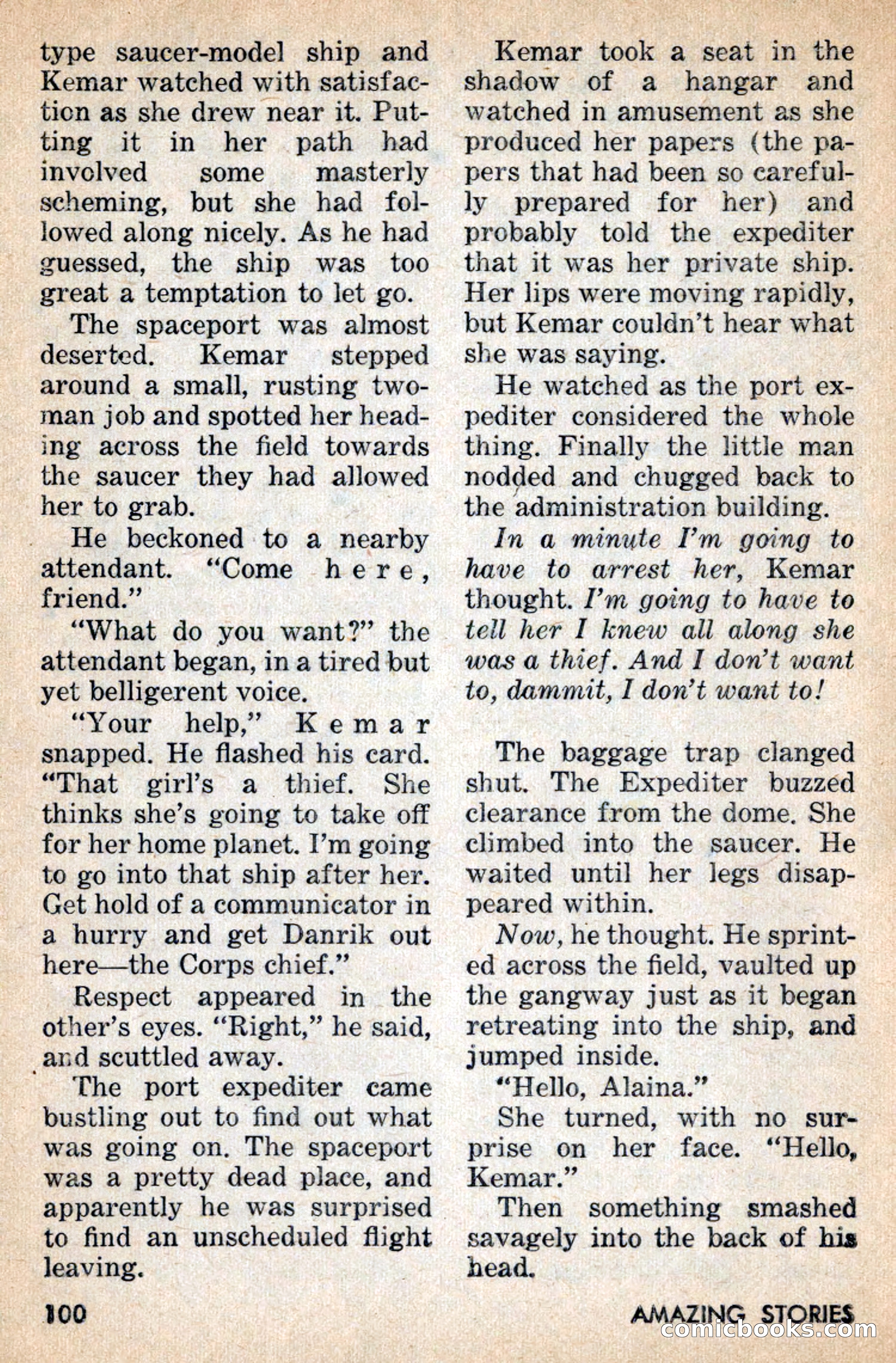Amazing Stories, July 1956 — page 100 of 132