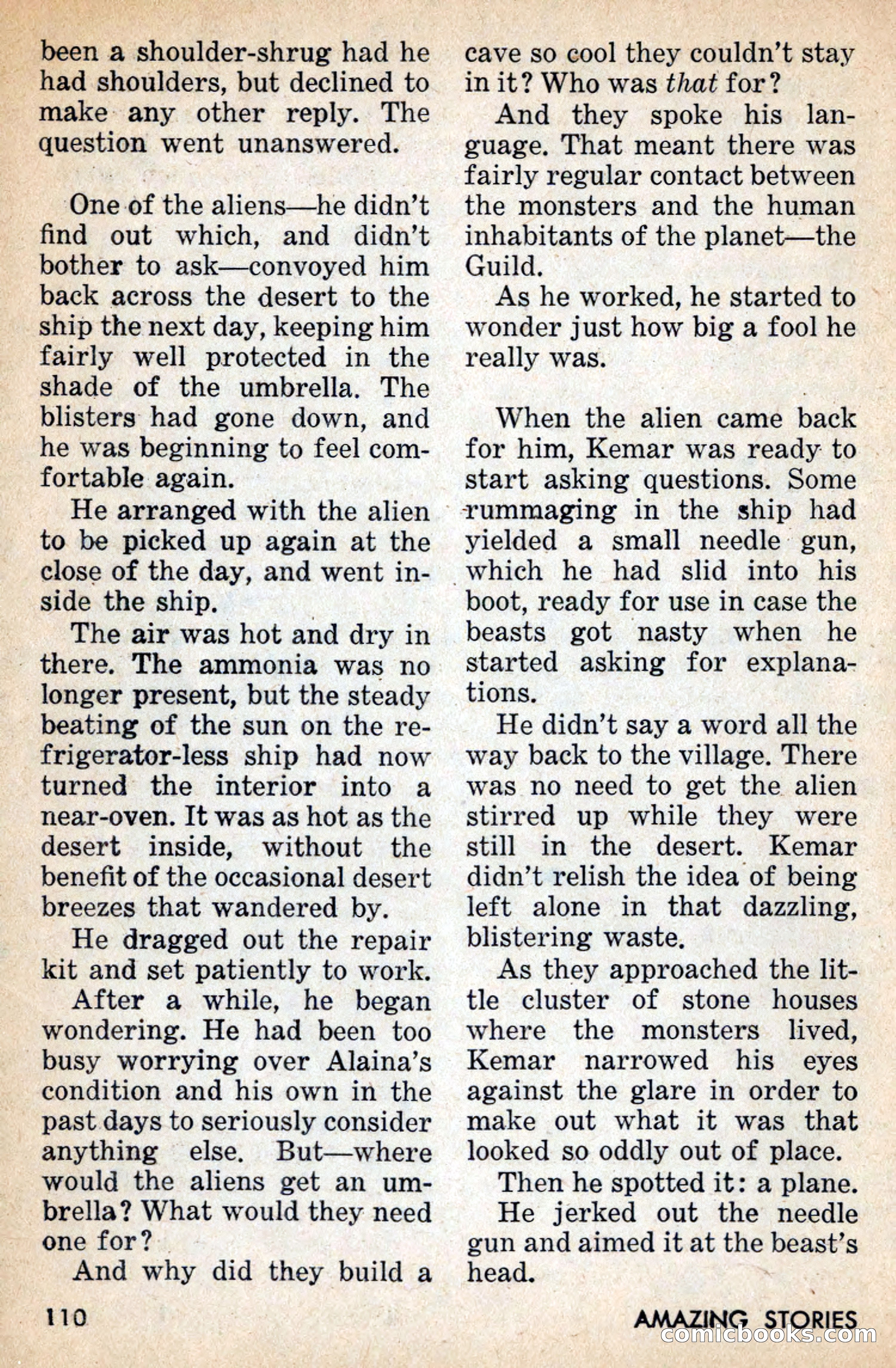 Amazing Stories, July 1956 — page 110 of 132