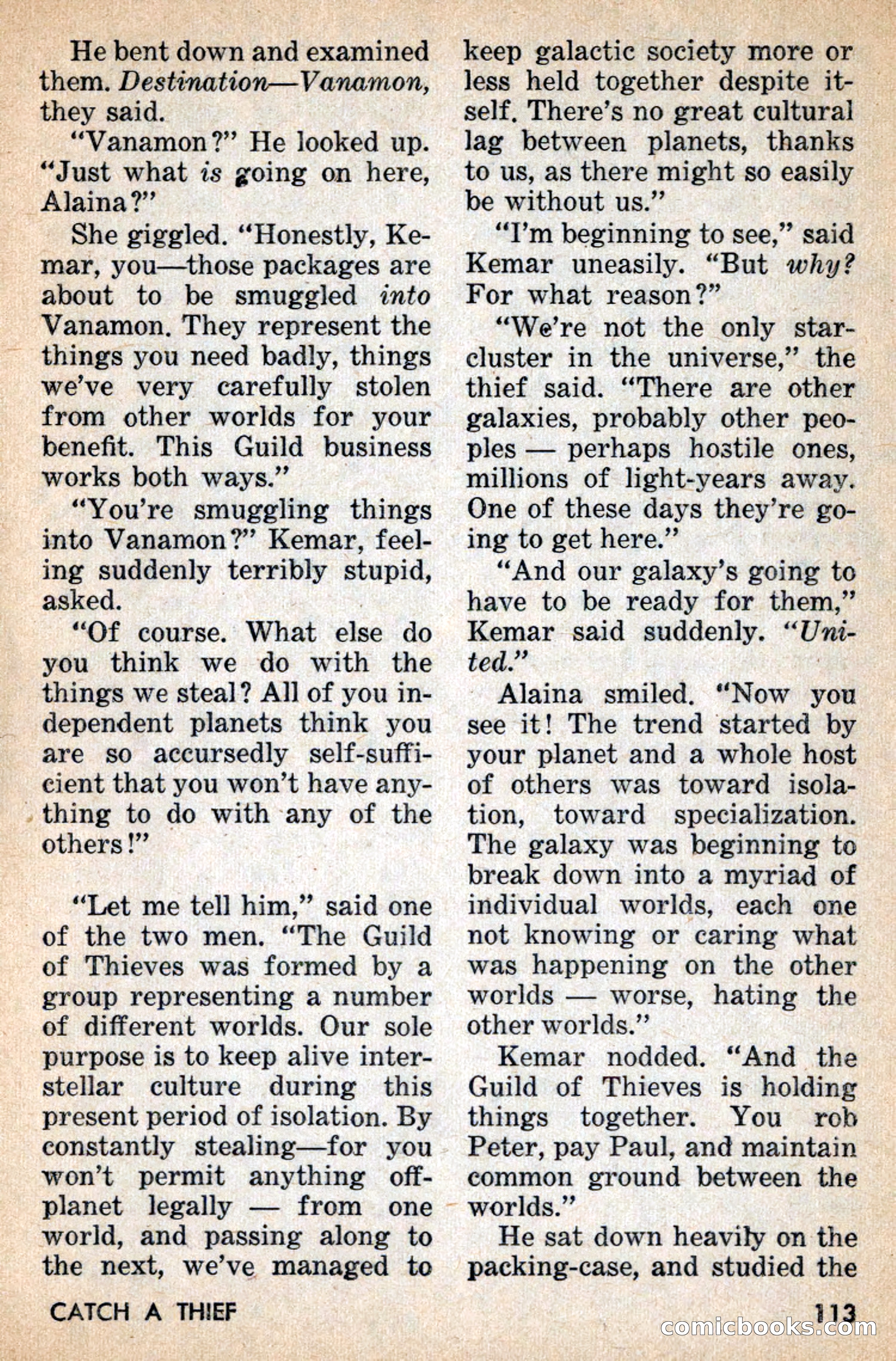 Amazing Stories, July 1956 — page 113 of 132