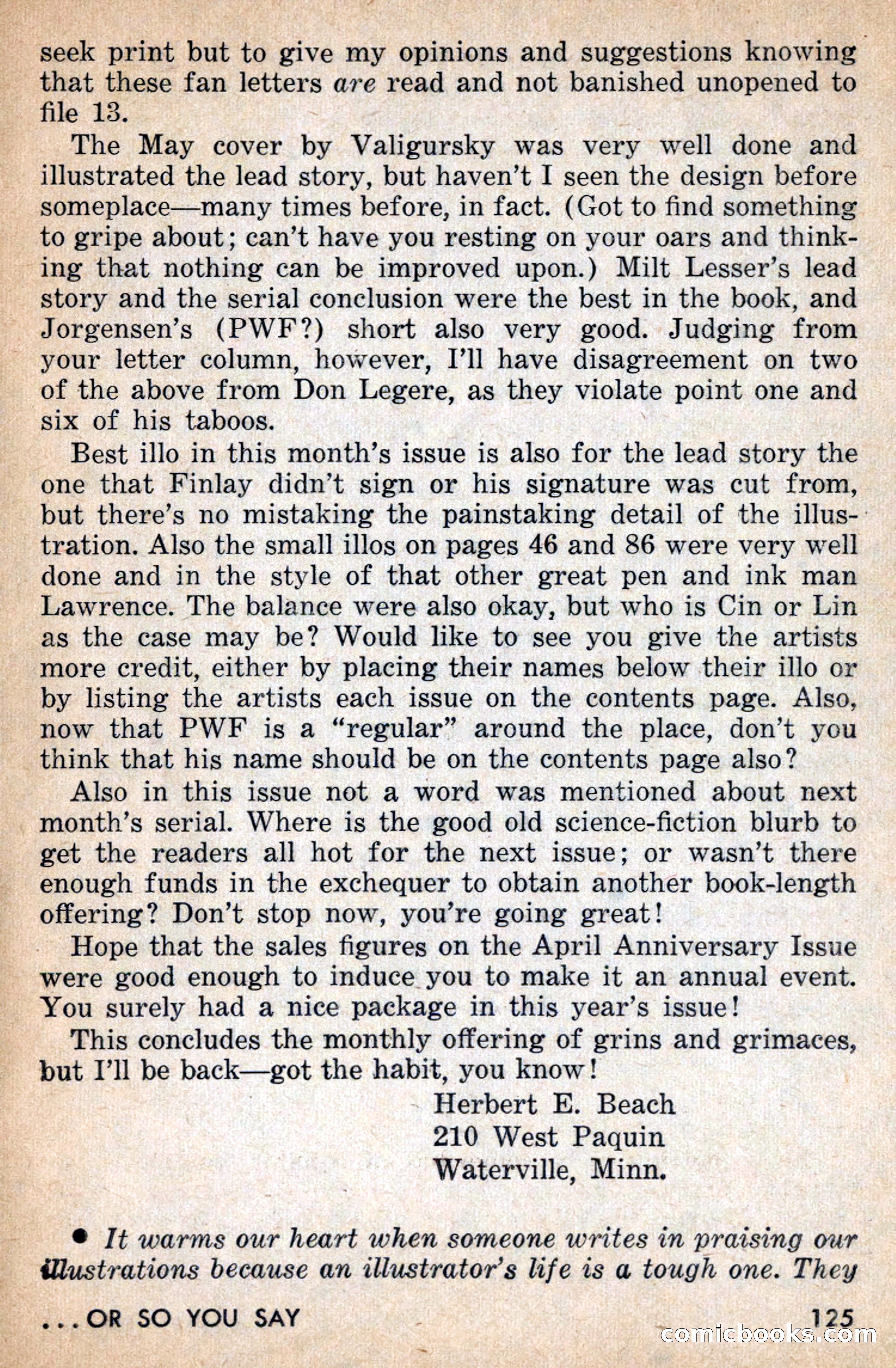 Amazing Stories, July 1956 — page 125 of 132