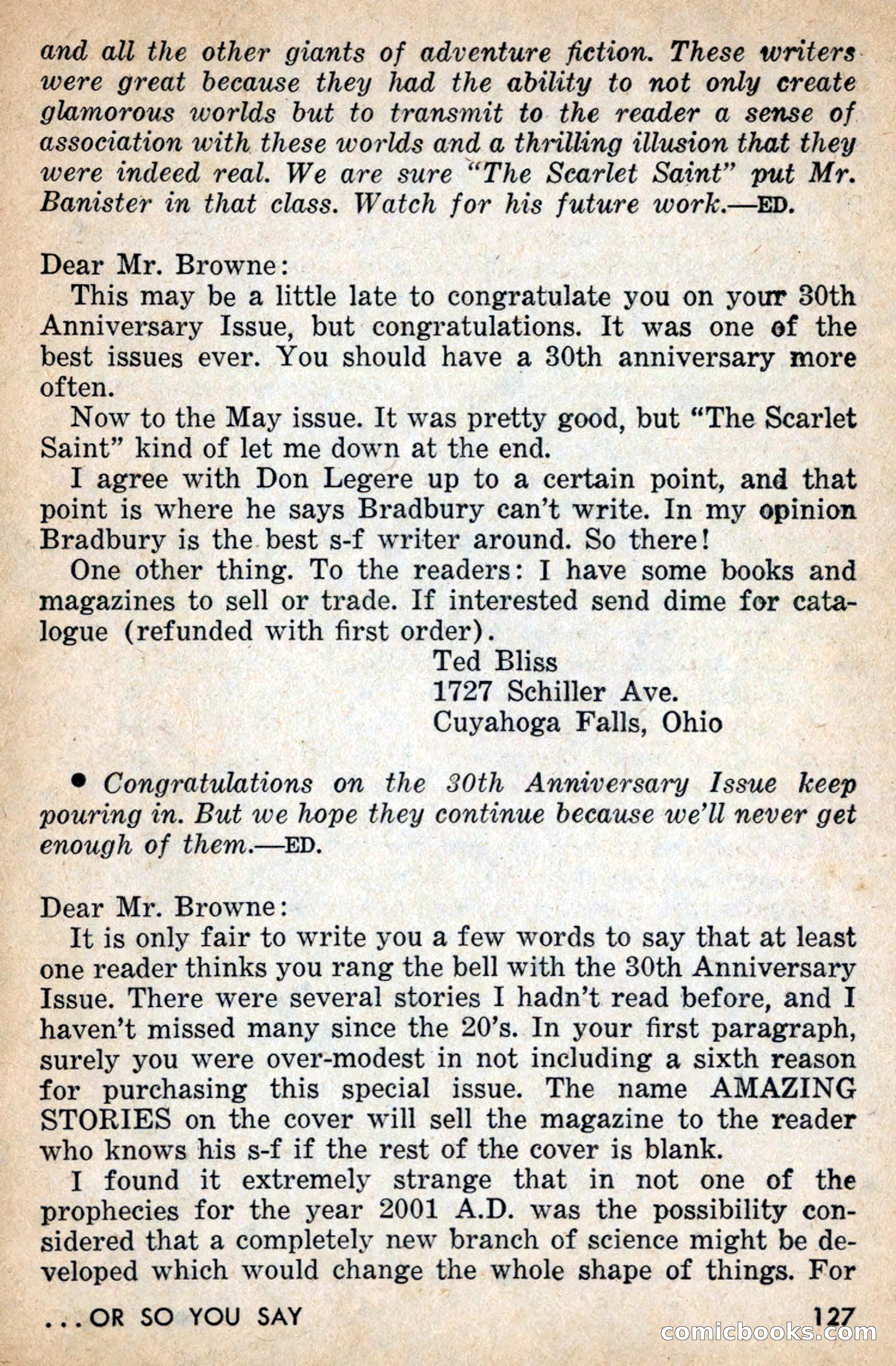 Amazing Stories, July 1956 — page 127 of 132
