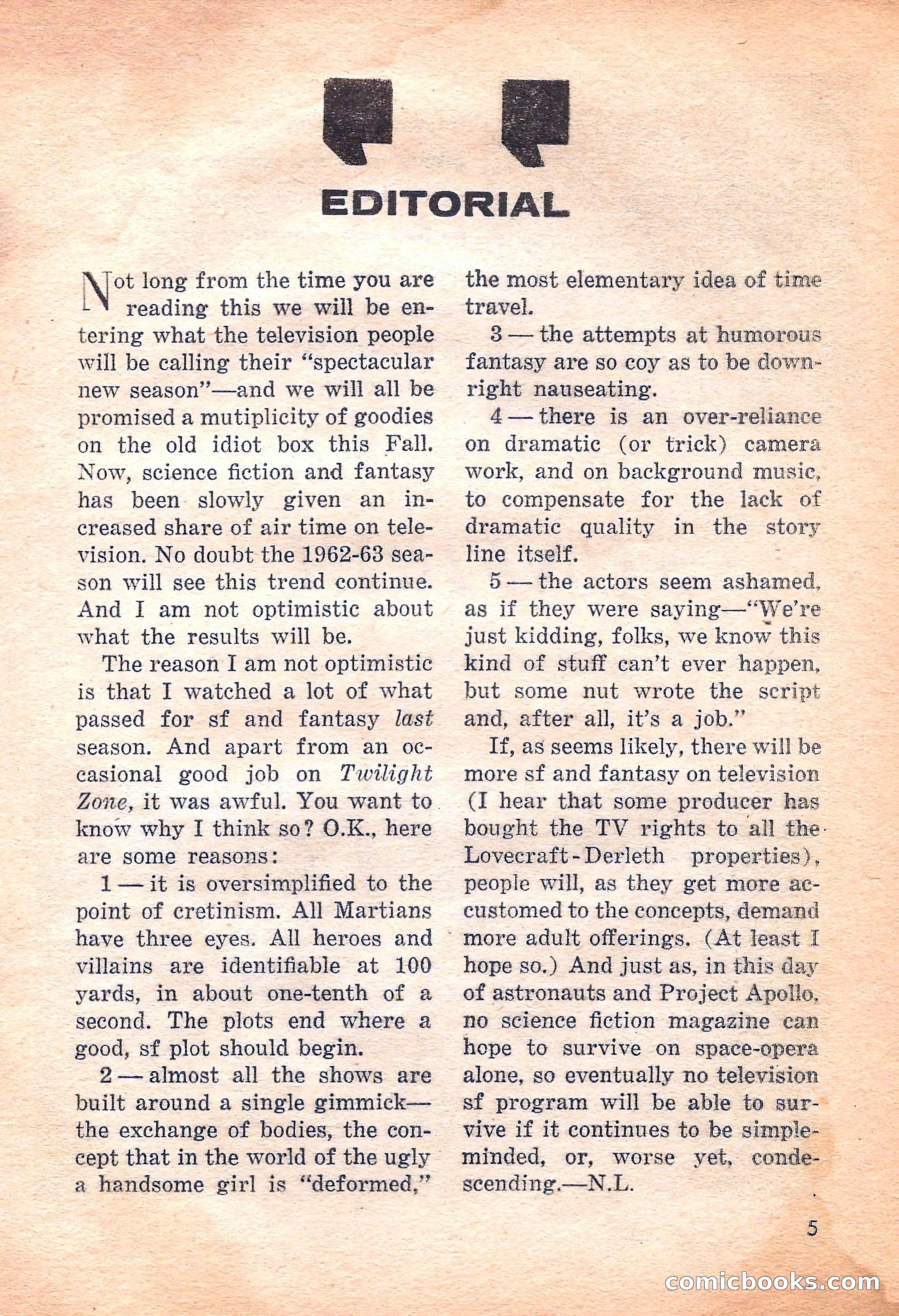 Amazing Stories, September 1962 — page 5 of 132