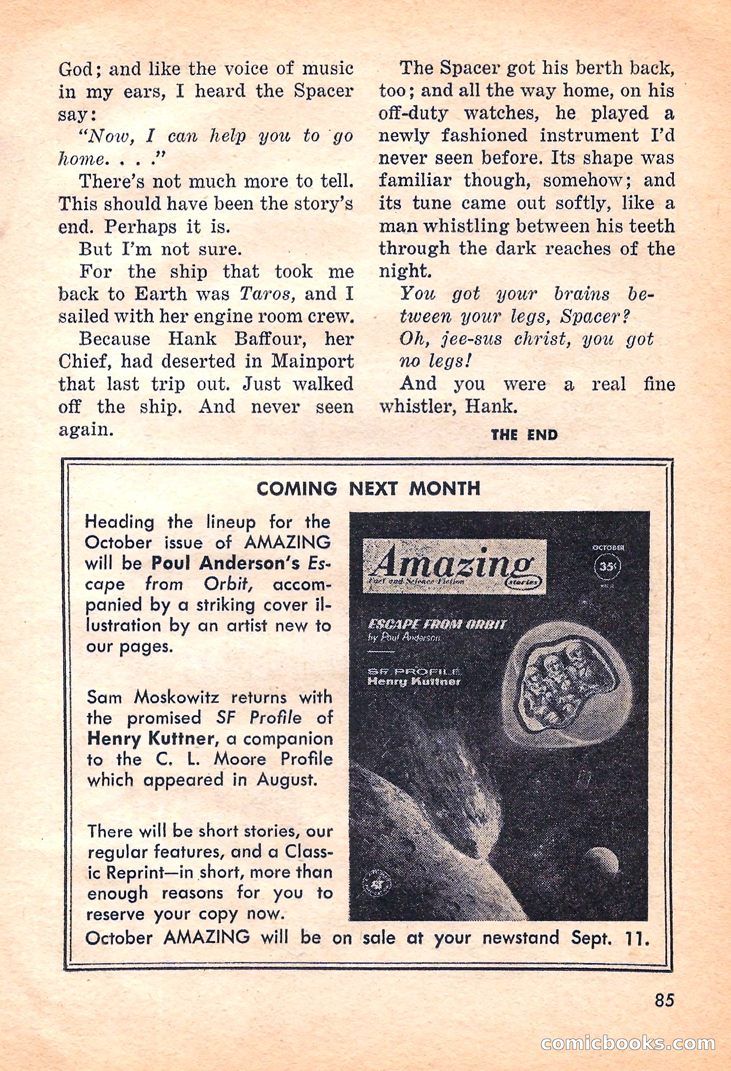Amazing Stories, September 1962 — page 85 of 132