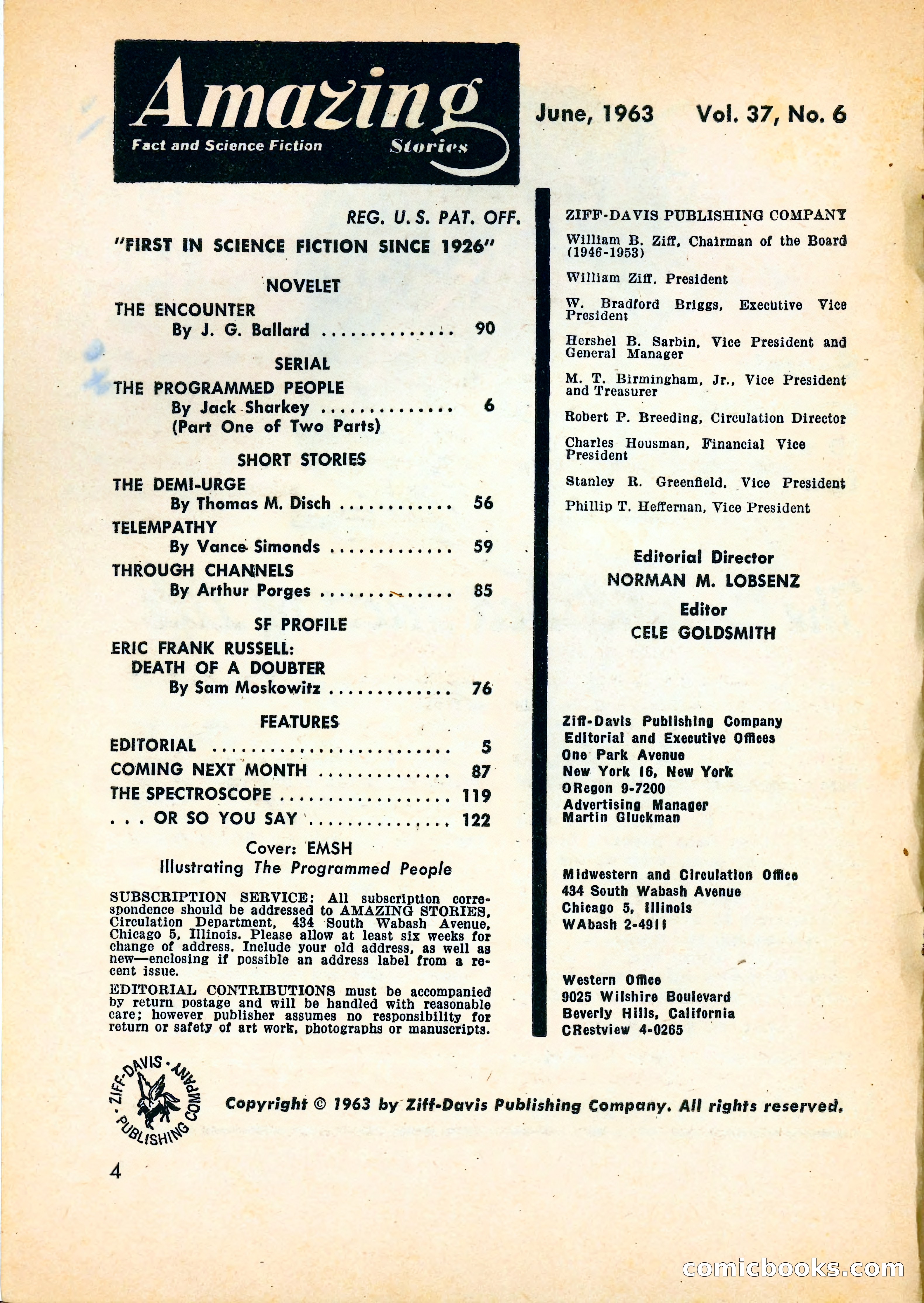 Amazing Stories, June 1963 — page 4 of 132