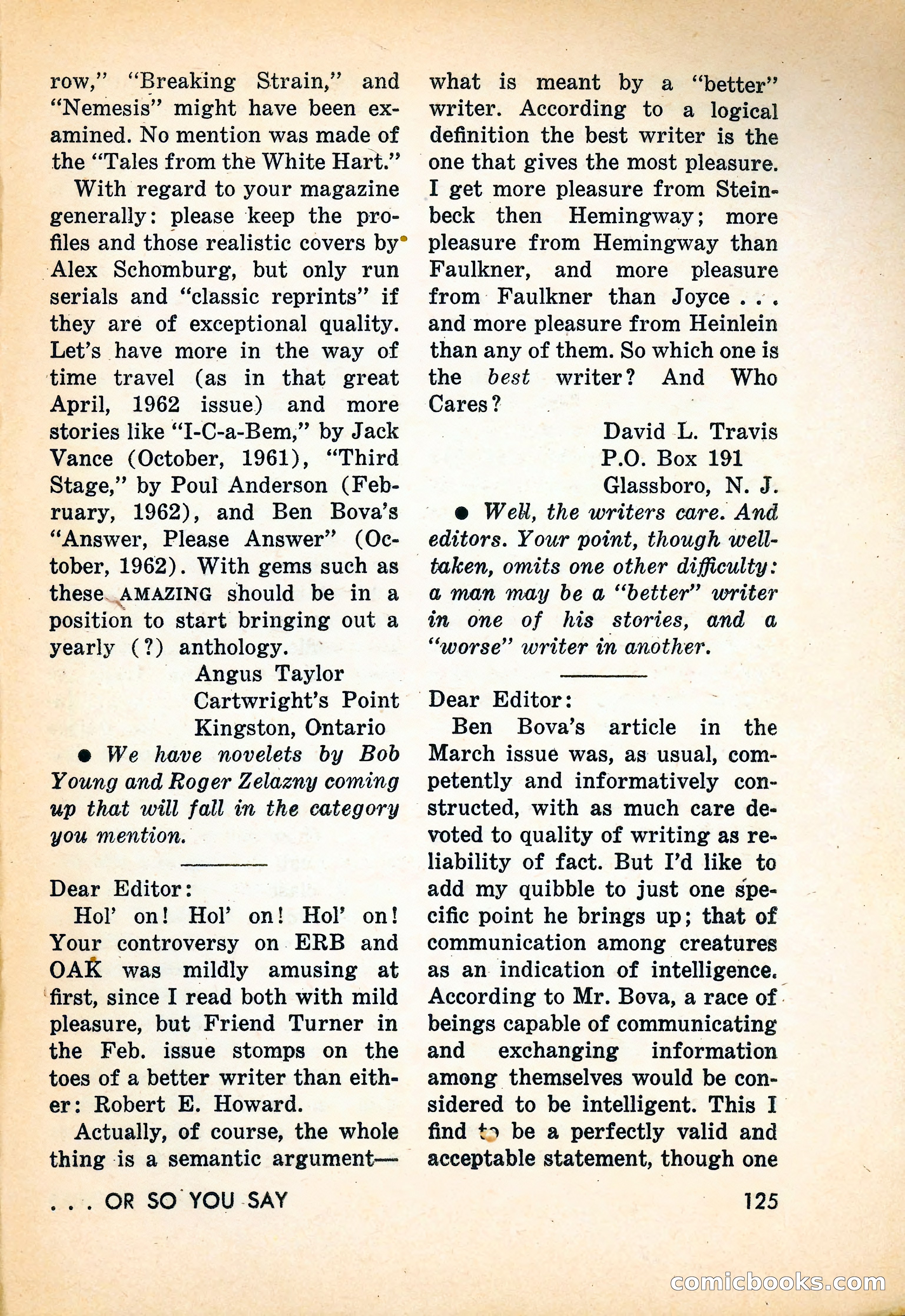 Amazing Stories, June 1963 — page 125 of 132