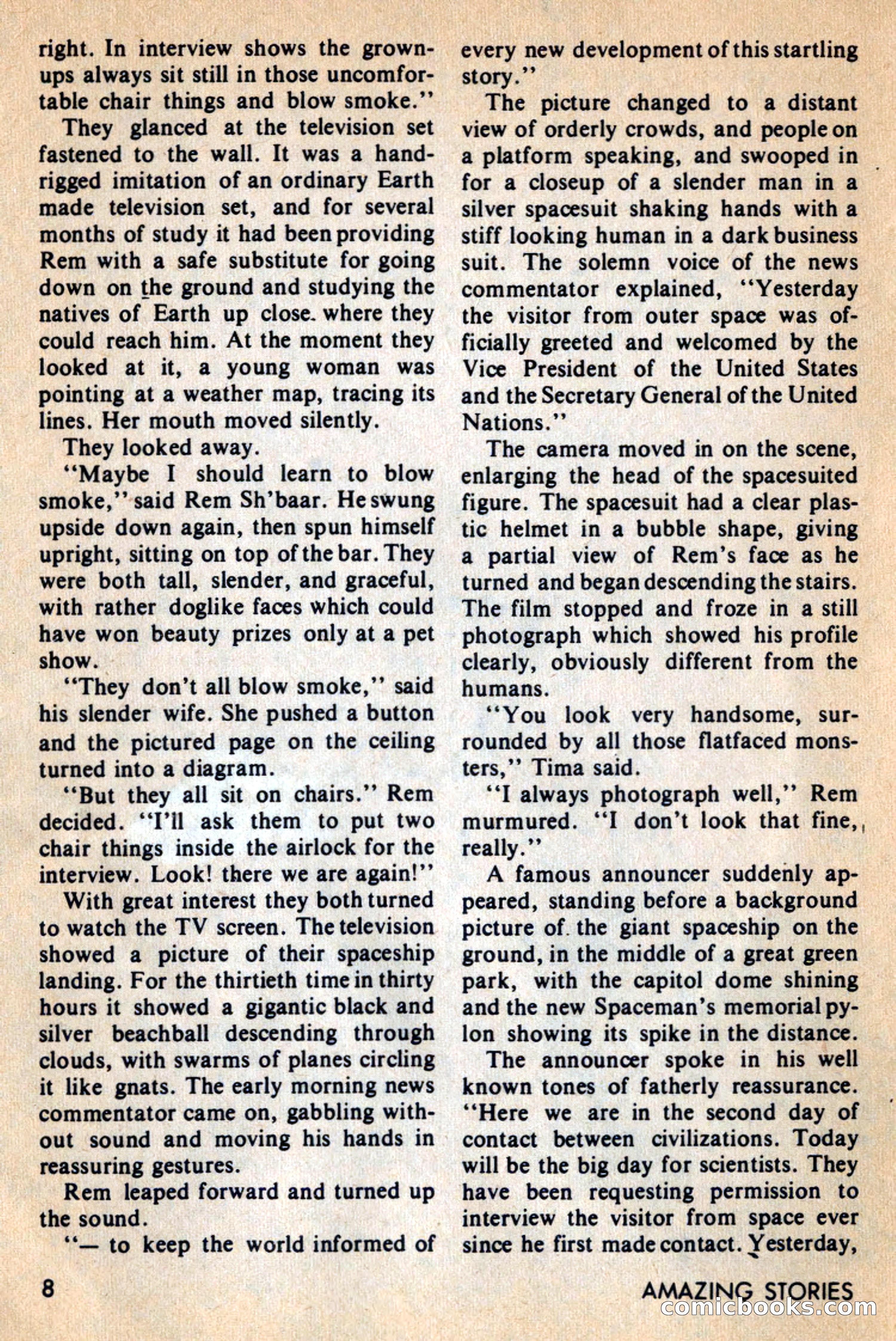 Amazing Stories, February 1968 — page 8 of 148
