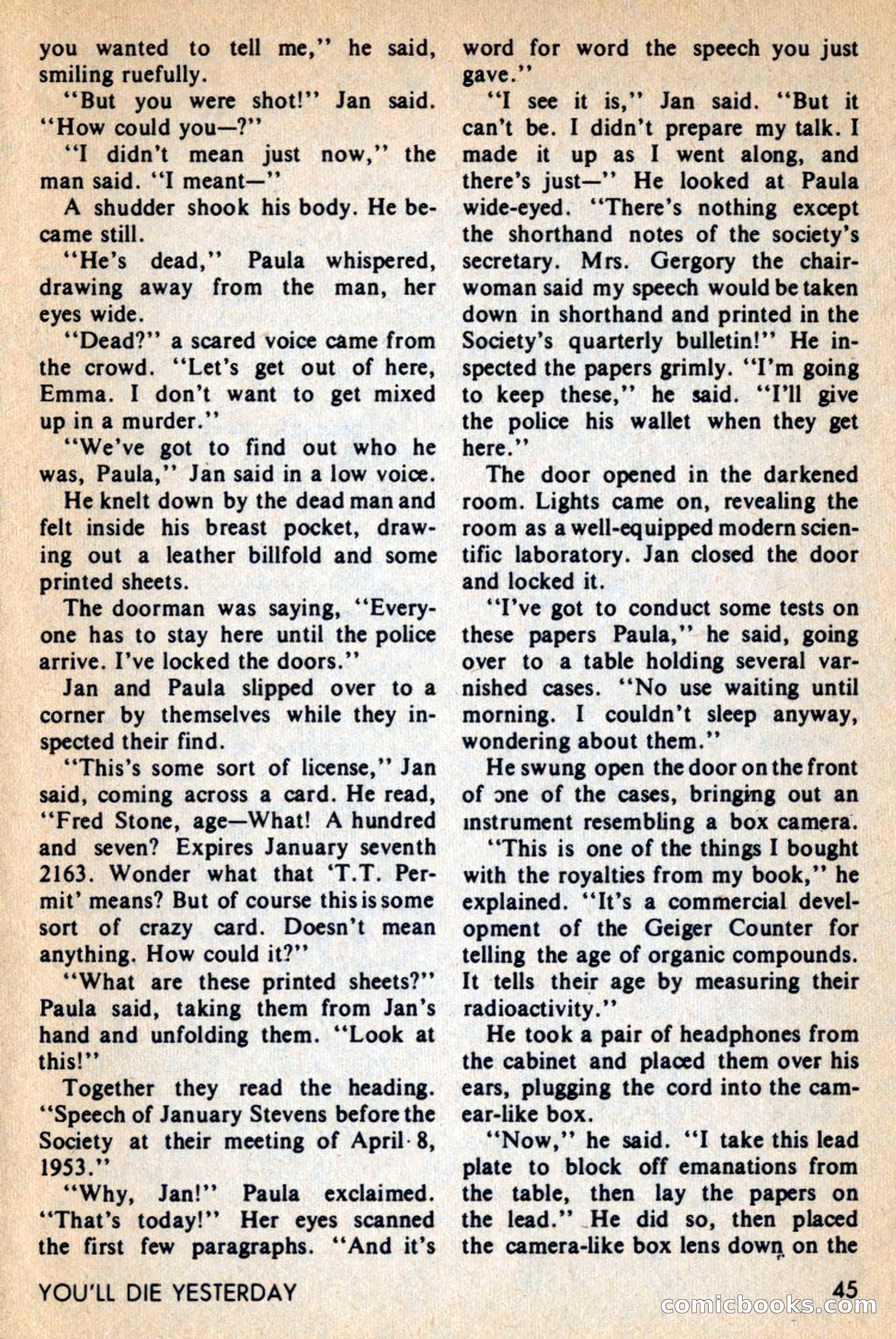 Amazing Stories, February 1968 — page 45 of 148