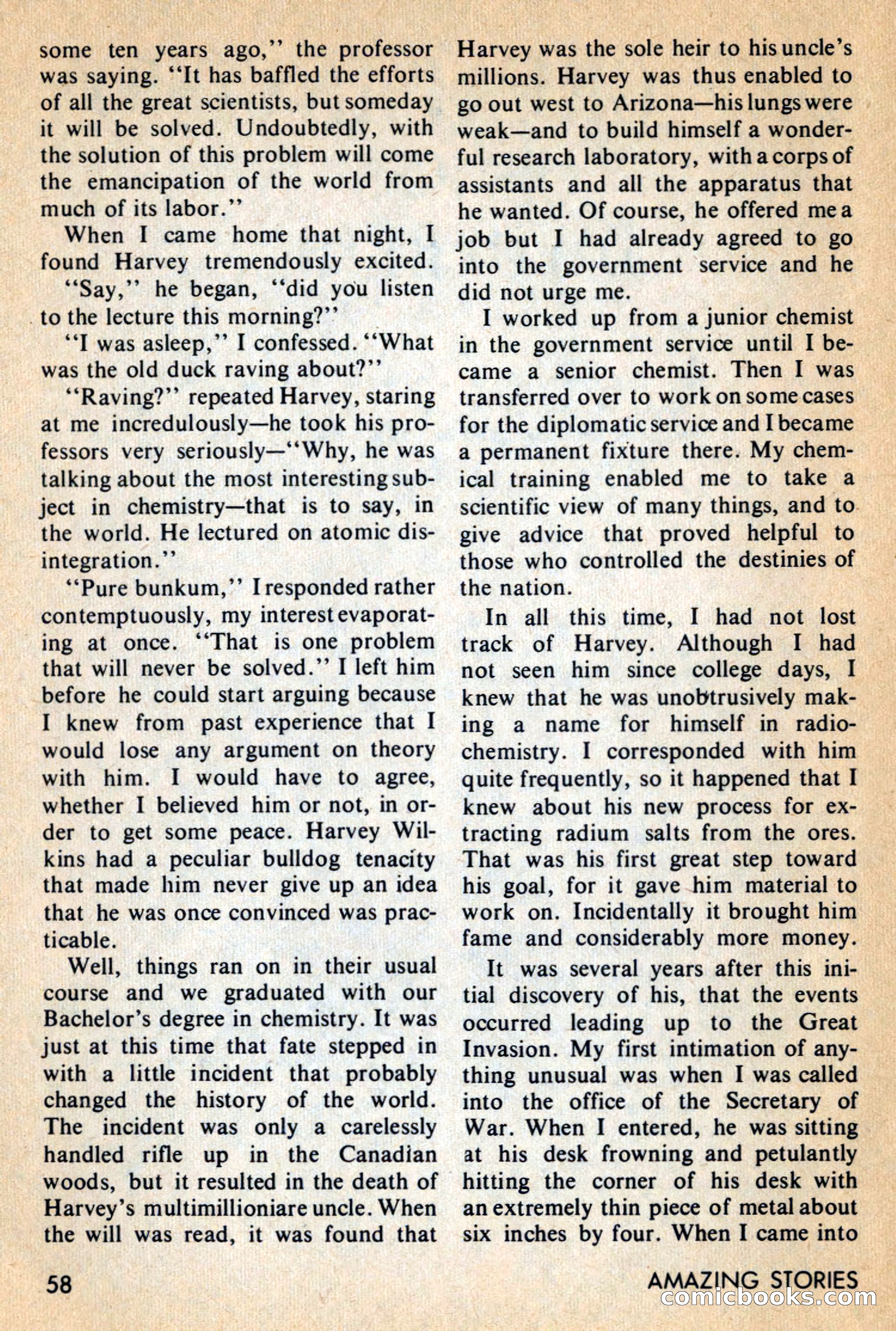 Amazing Stories, February 1968 — page 58 of 148