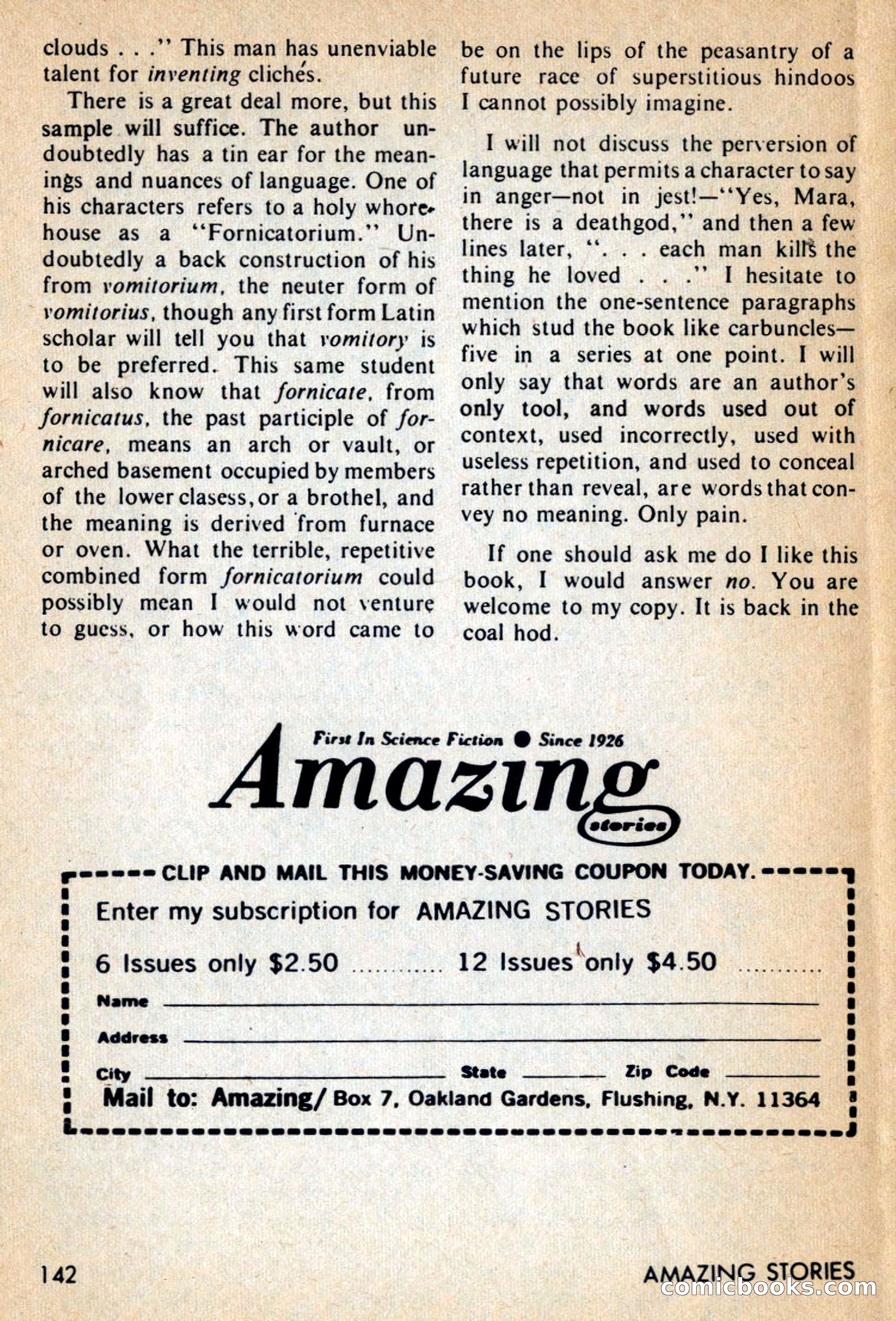 Amazing Stories, February 1968 — page 142 of 148
