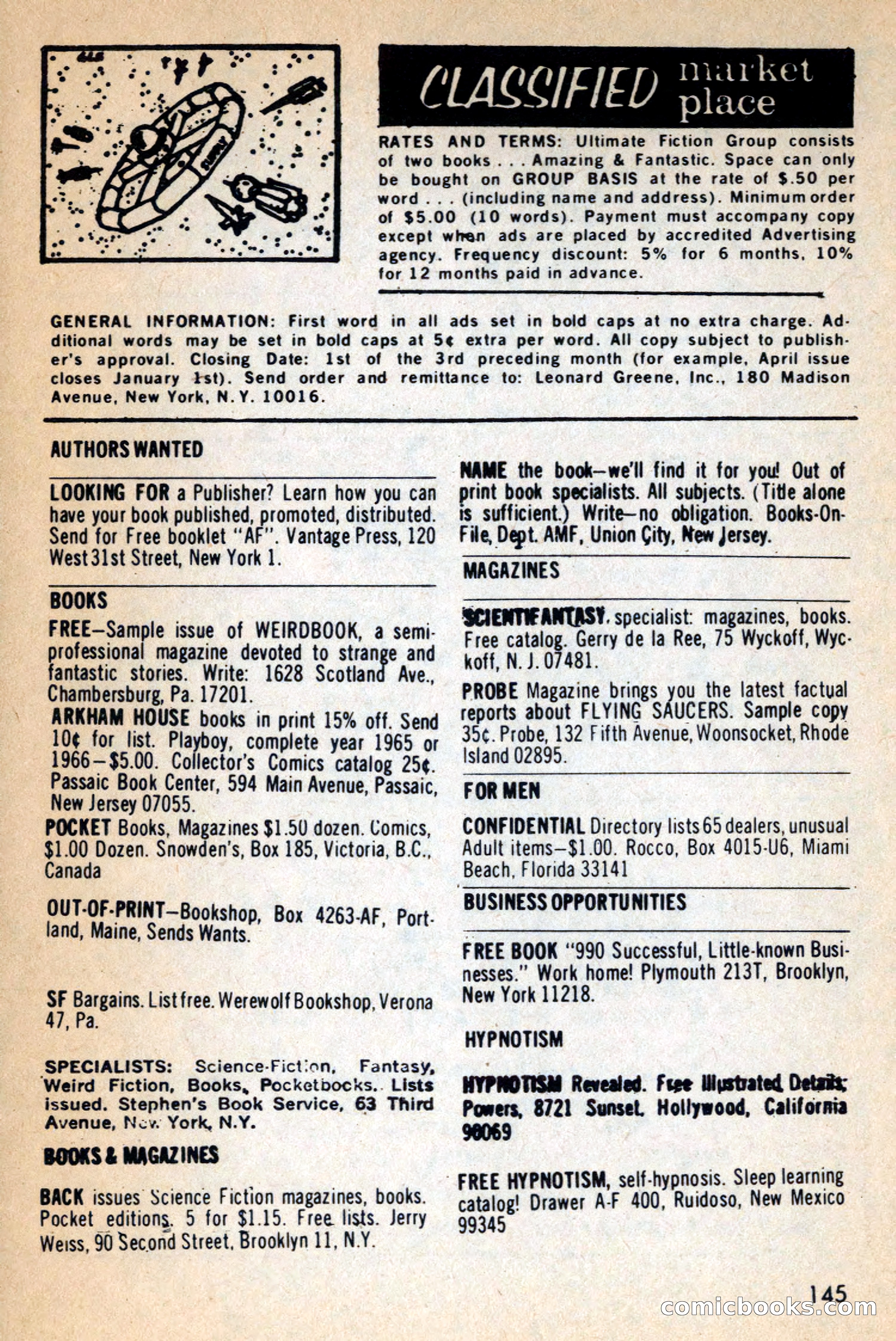Amazing Stories, February 1968 — page 145 of 148
