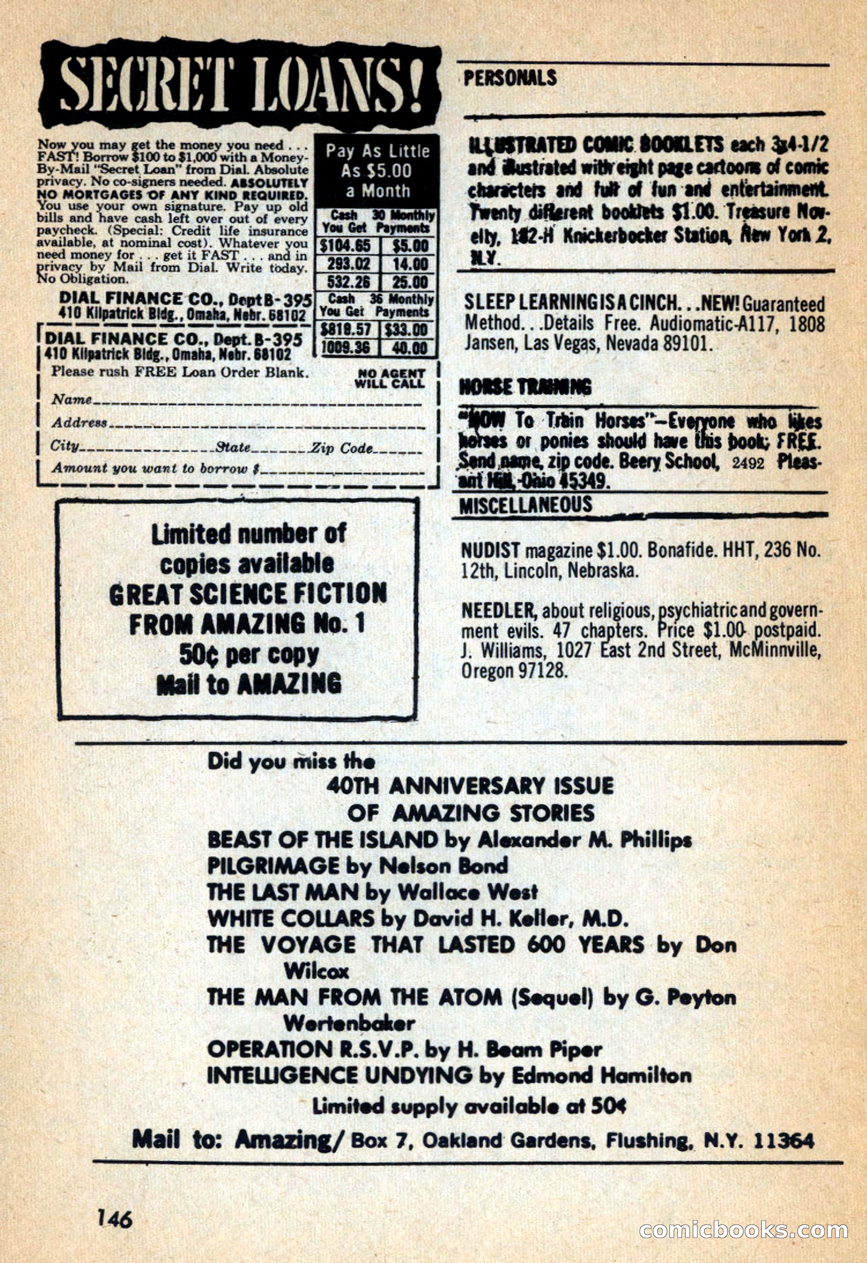 Amazing Stories, February 1968 — page 146 of 148