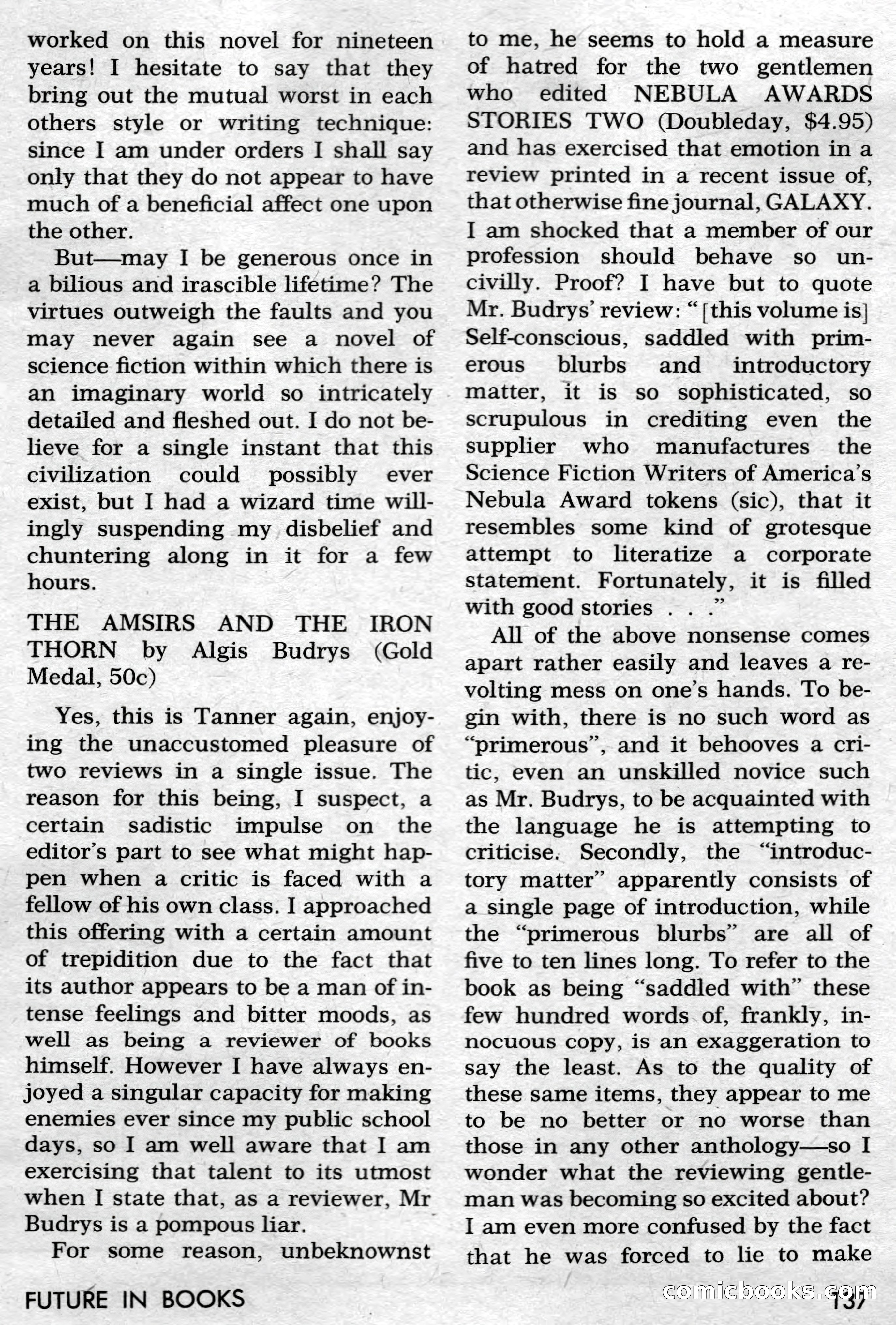 Amazing Stories, July 1968 — page 137 of 148