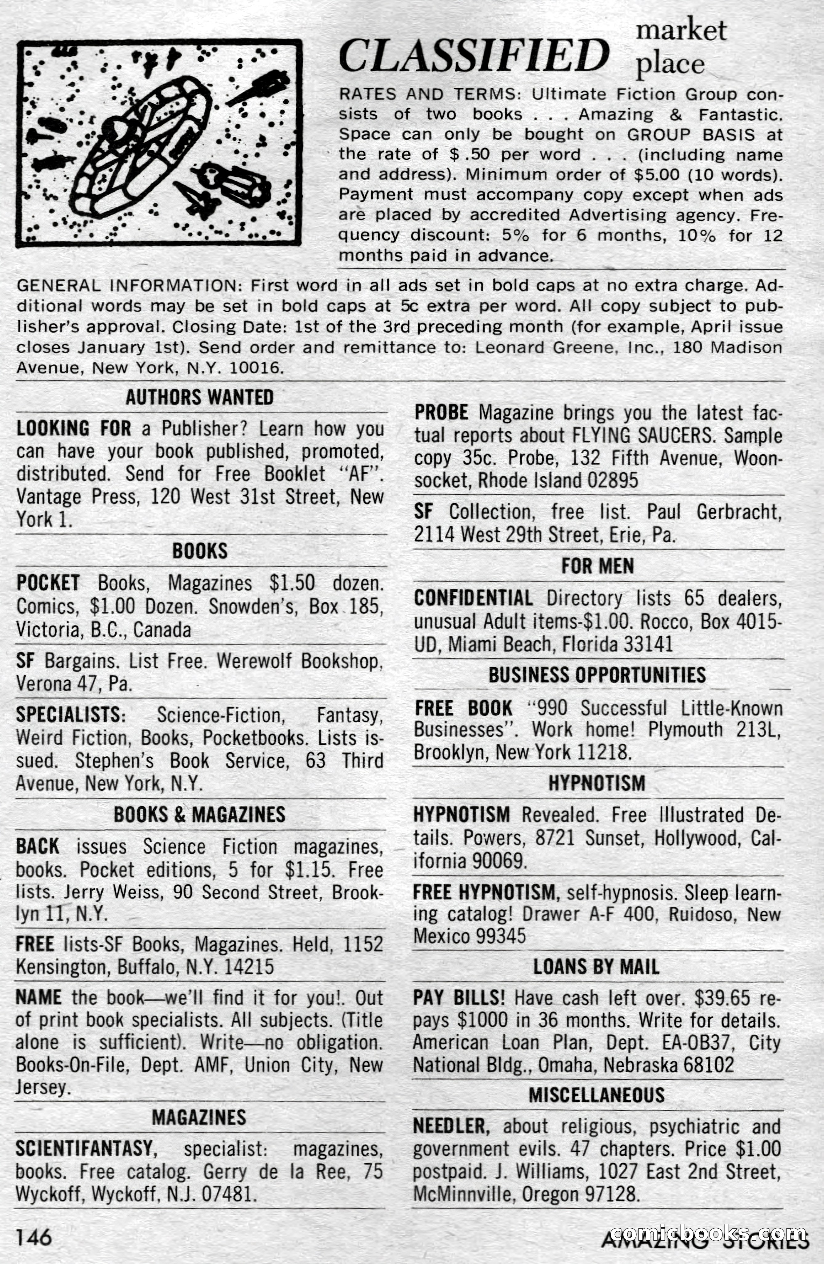 Amazing Stories, July 1968 — page 146 of 148