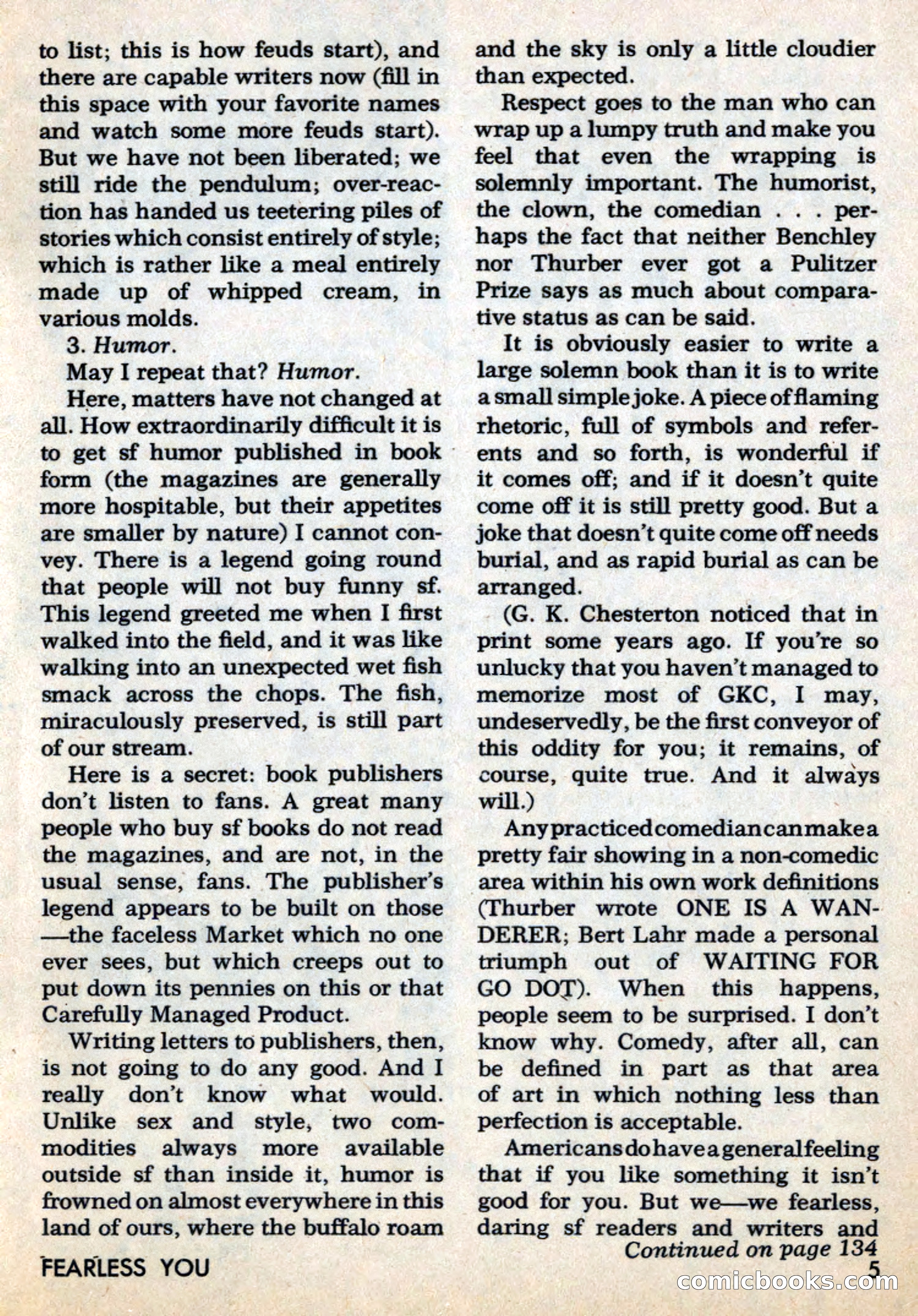 Amazing Stories, March 1969 — page 5 of 148